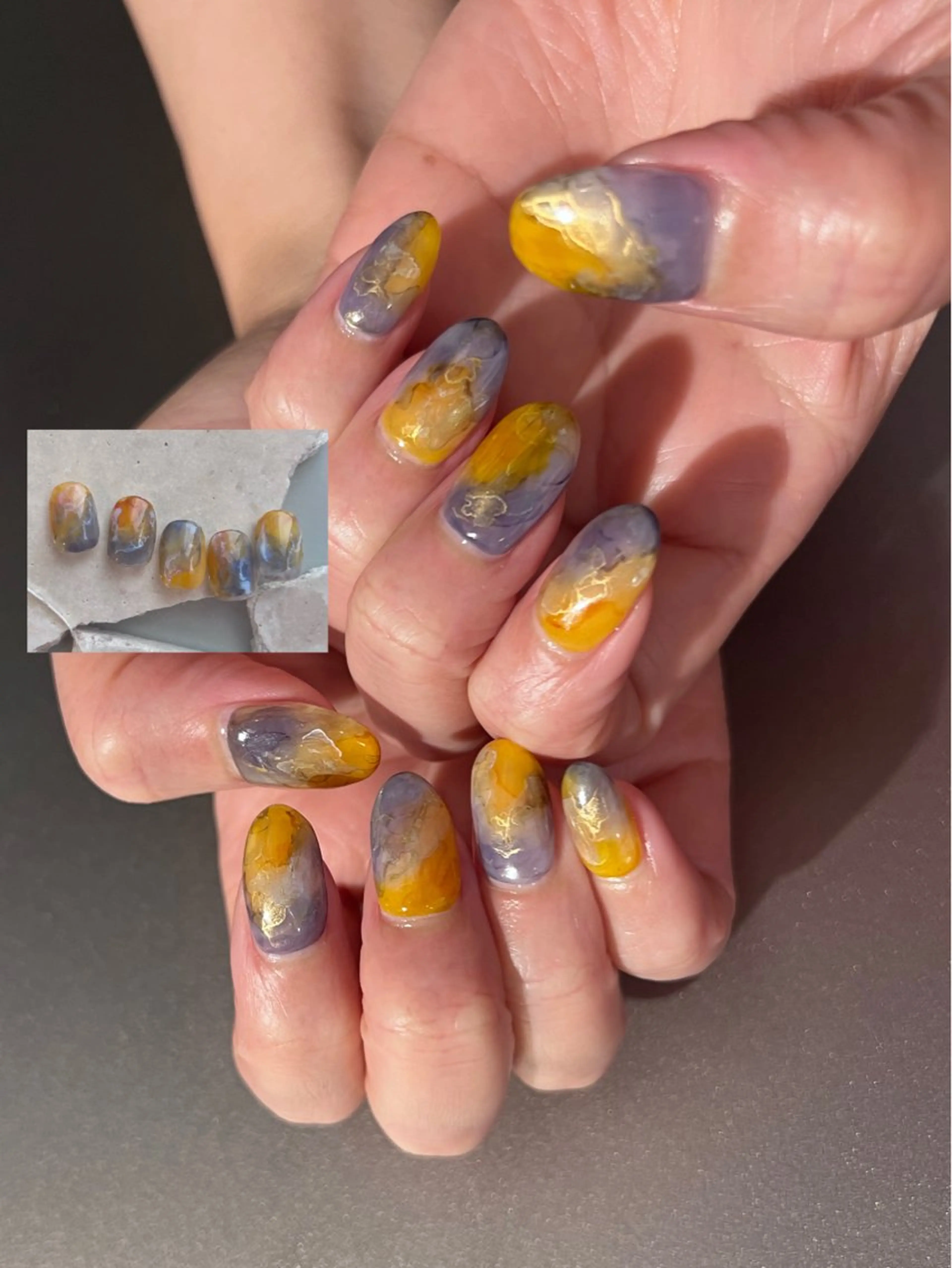 ネイル ニュアンスネイル 深田 美雪のネイルデザイン