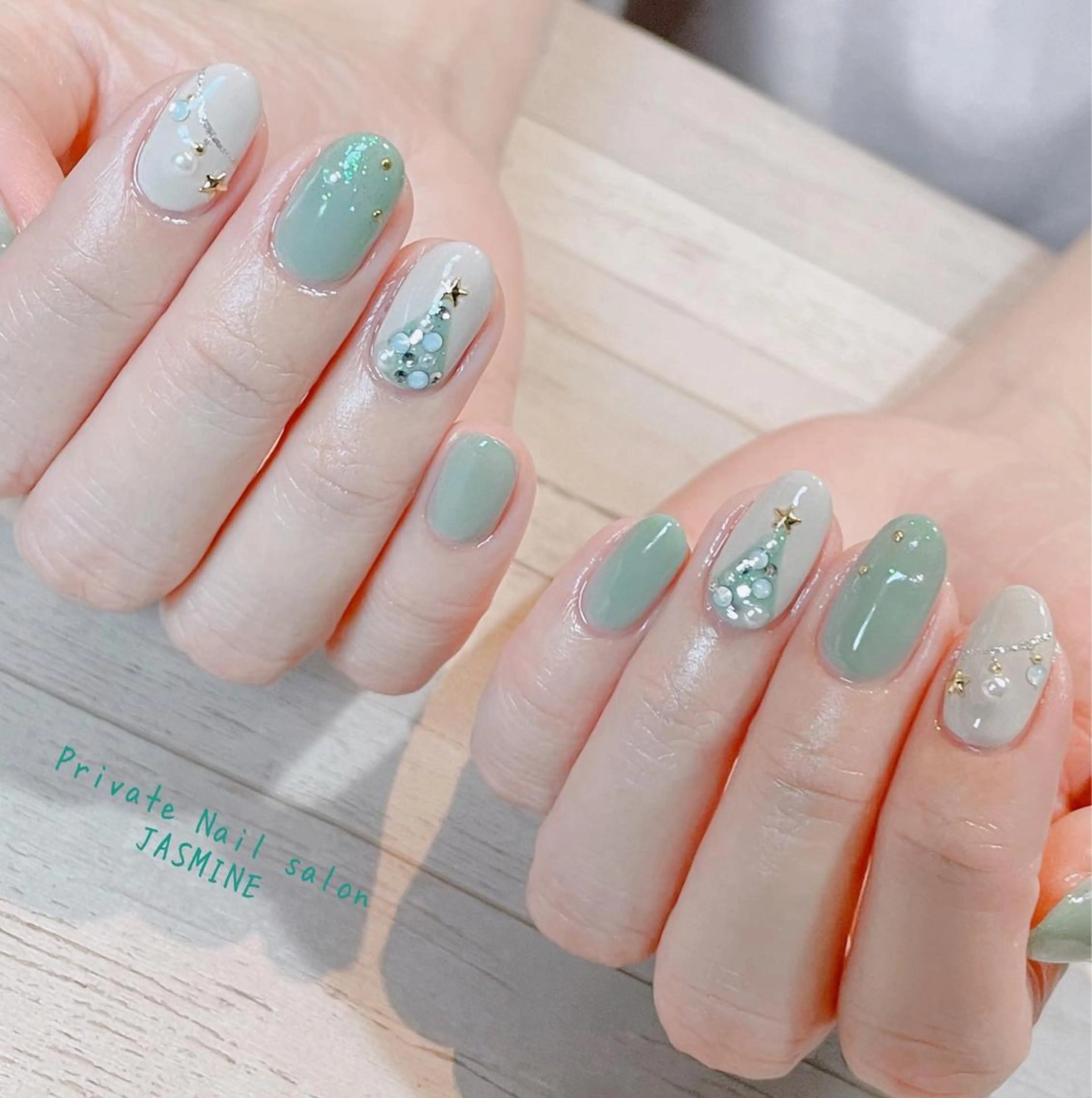 ネイル 冬ネイル クリスマス Nail salon JASMINEのネイルデザイン