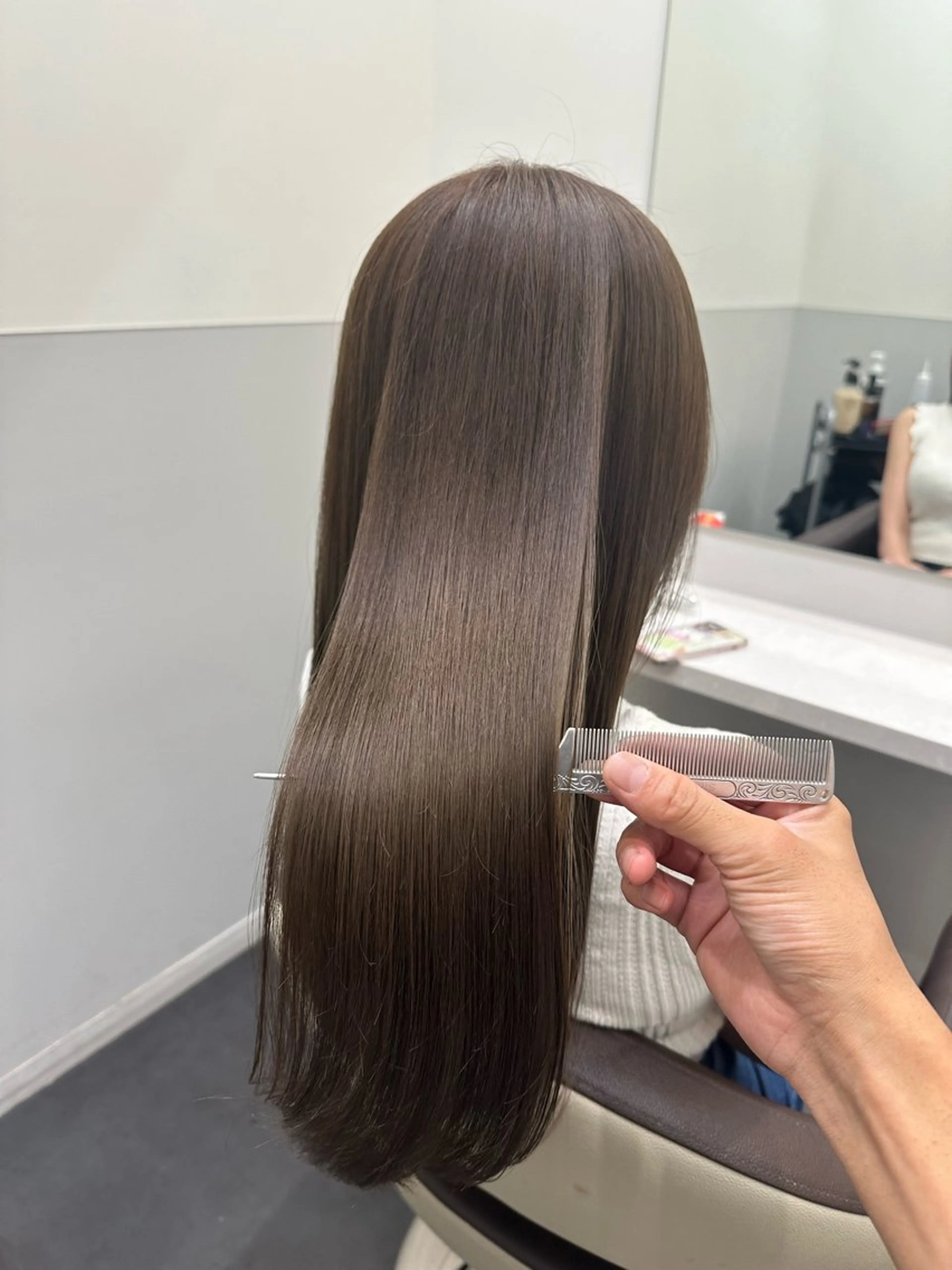 【👑大人気NO.1メニュー👑】似合わせカット＋ダメージレスケアカラー＋【髪質改善】高濃度活性ケラチントリートメントの写真