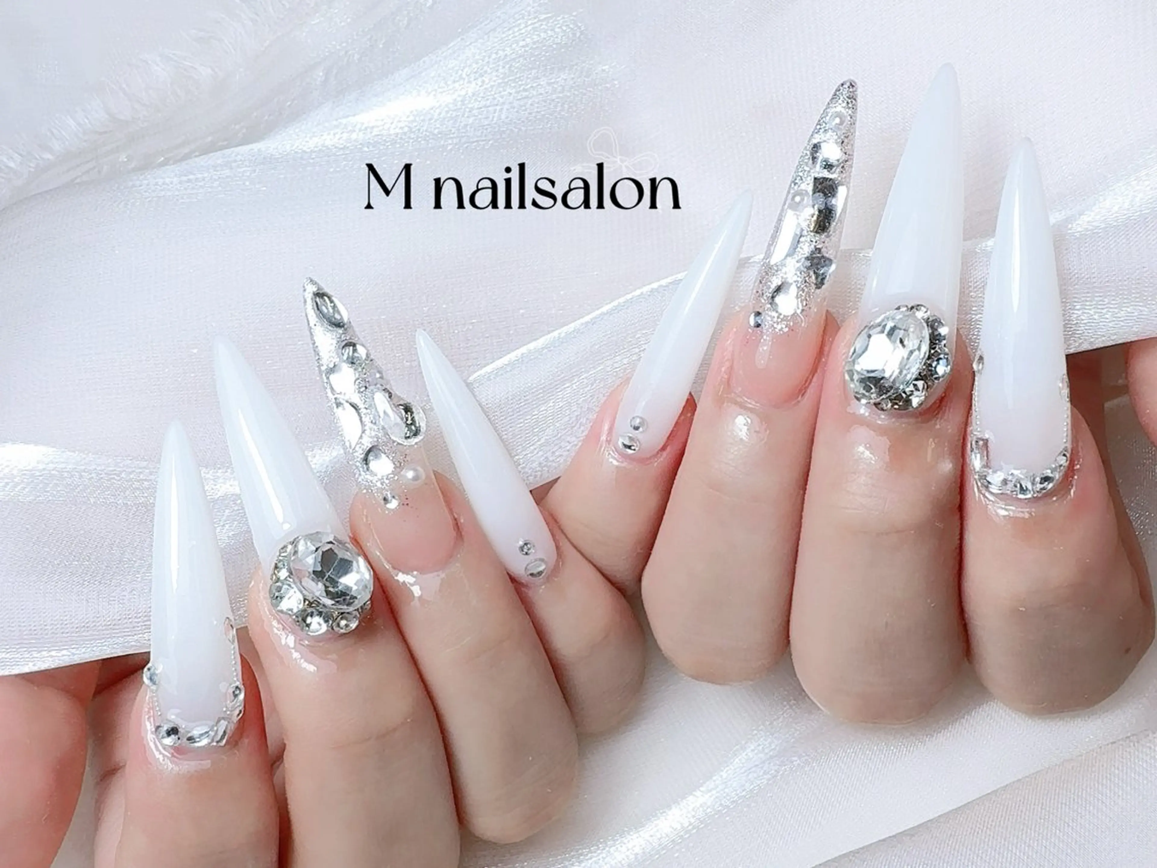 ネイル ハンドネイル M🌷nail 長さだし専門店のネイルデザイン