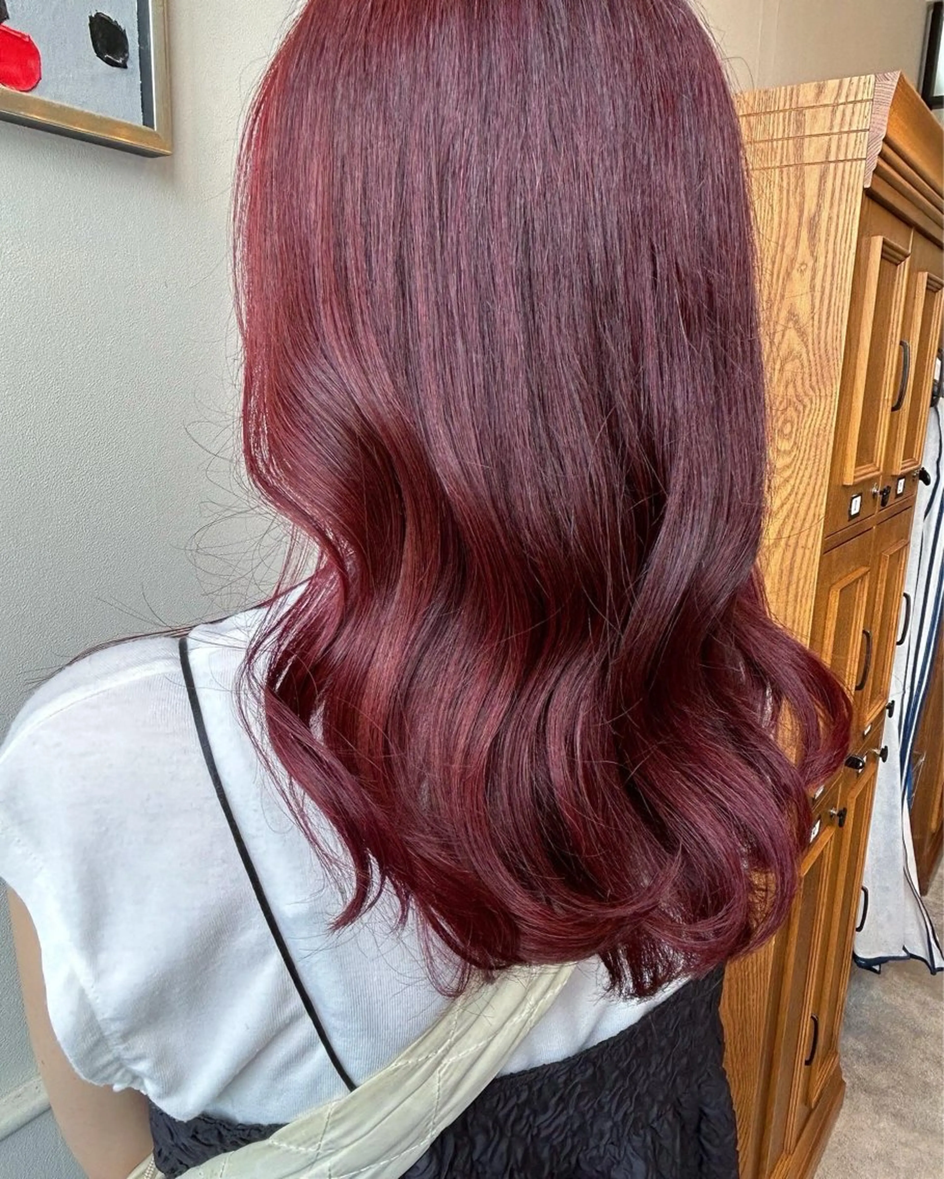 ロング カラー やまもと かのんのヘアスタイル