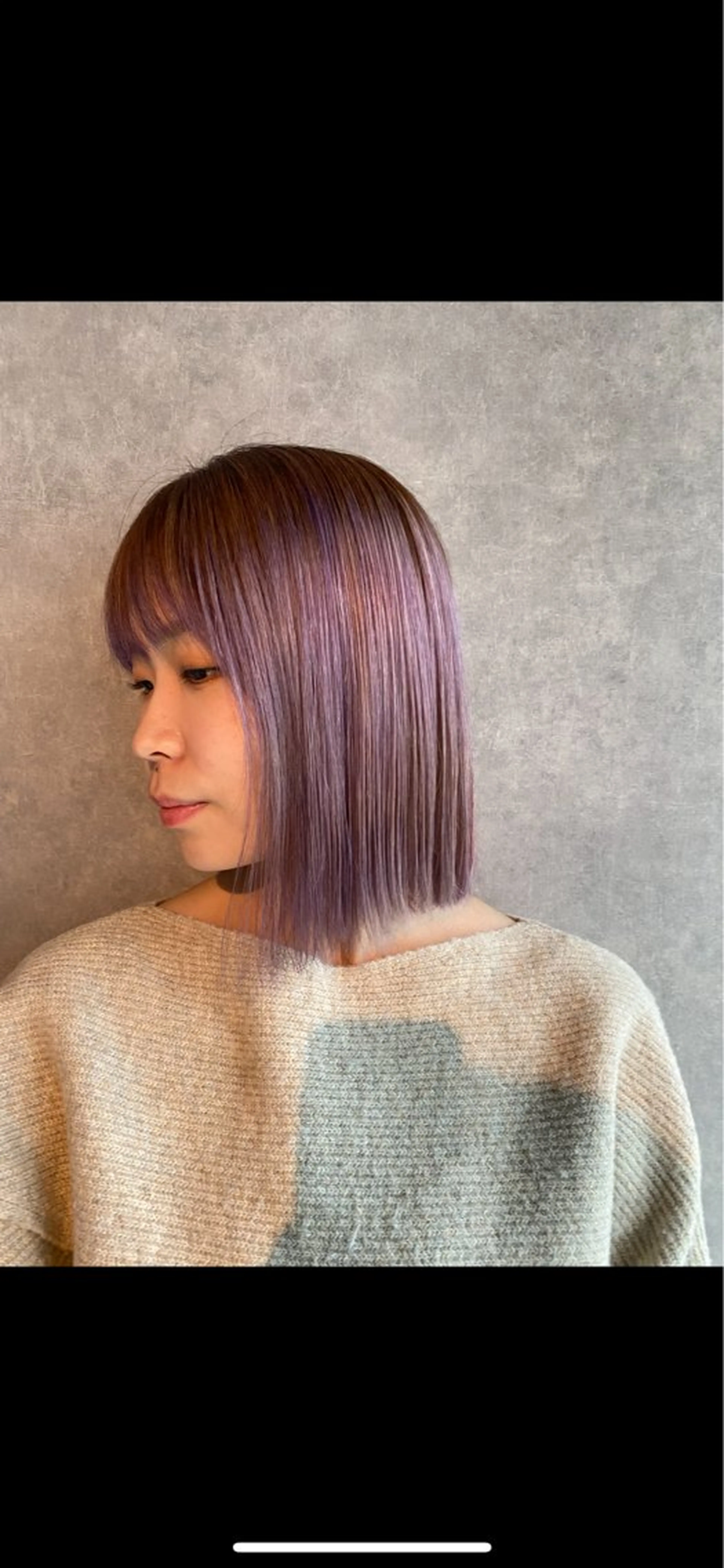 ミディアム ボブ イトシテ所属・不藤 代史伽のヘアスタイル