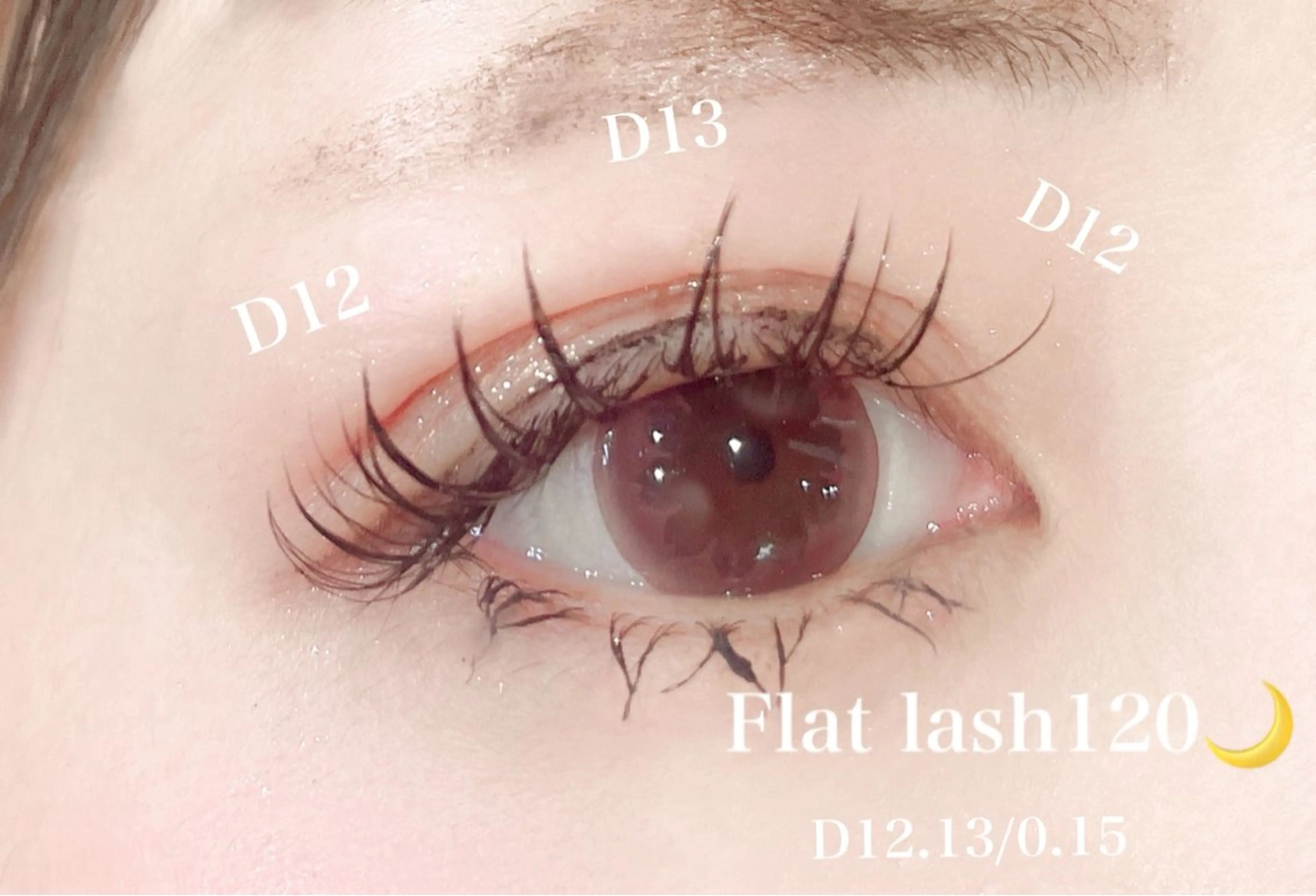 マツエク・マツパ フラットラッシュ 韓国風マツエク パリジェンヌラッシュリフト 下まつげエクステ 一重×まつ毛パーマ Rairia momoka🎀✨のマツエク・マツパデザイン