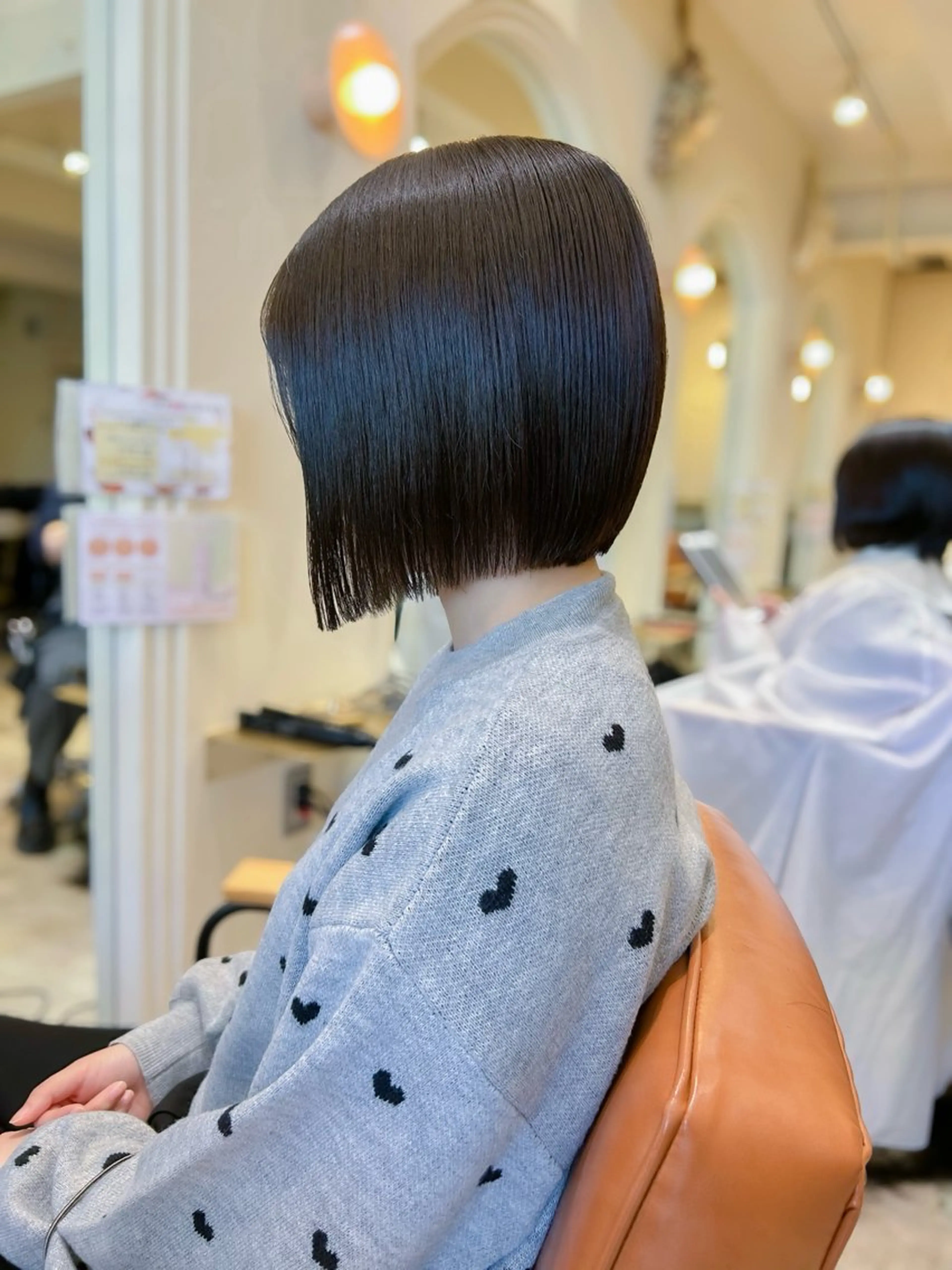 ミディアム 切りっぱなしボブ ボブ Anree 桂 ショート/ボブ特化のヘアスタイル