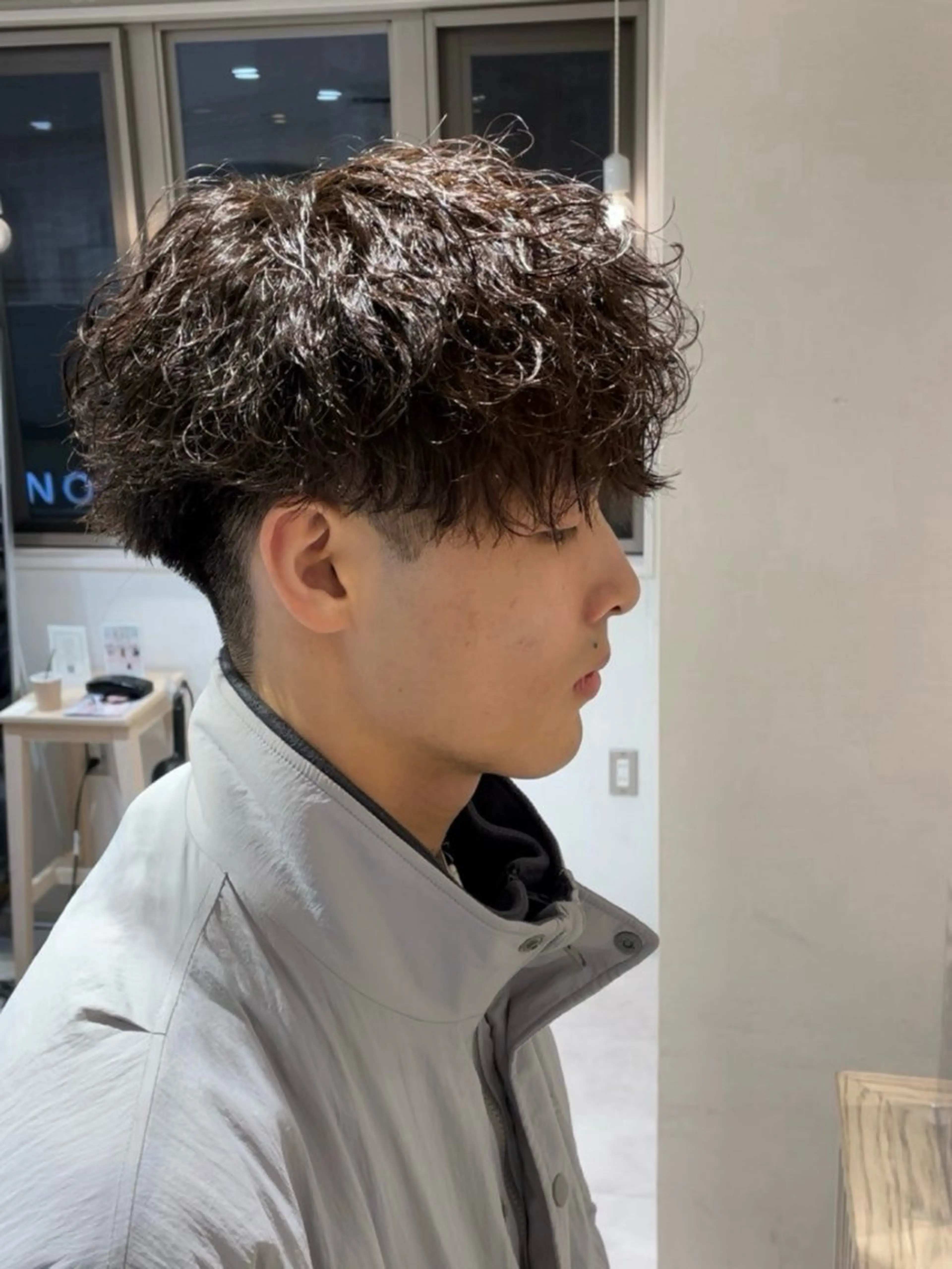 ショート パーマ メンズ メンズパーマ ツイストスパイラルパーマ 波巻きパーマ スパイラルパーマ AI TOKYO　men's横浜所属・メンズパーマ美容師 りゅうせいのヘアスタイル