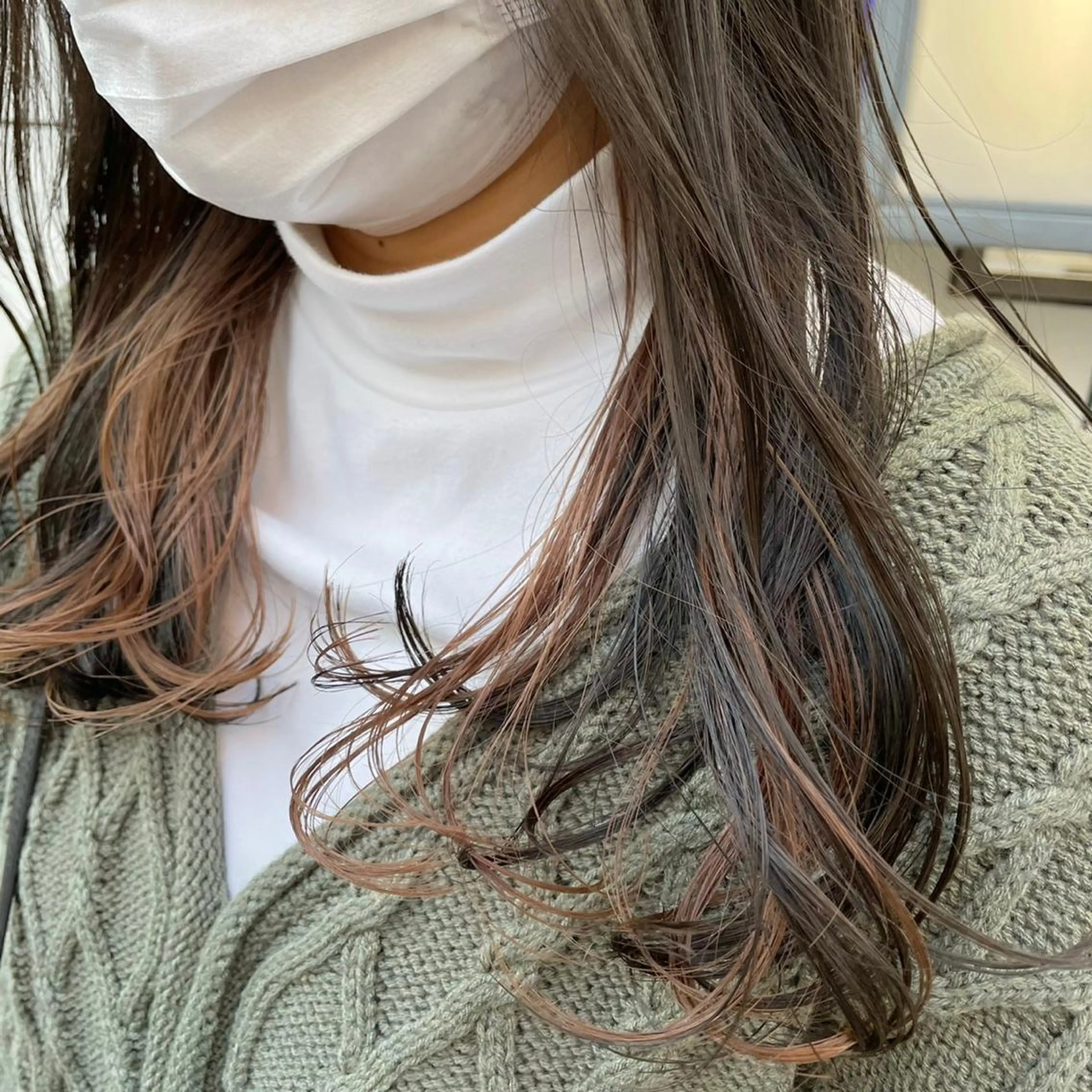 カラー インナーカラー ニュアンスネイル/ ボブ/まちゃこのヘアスタイル