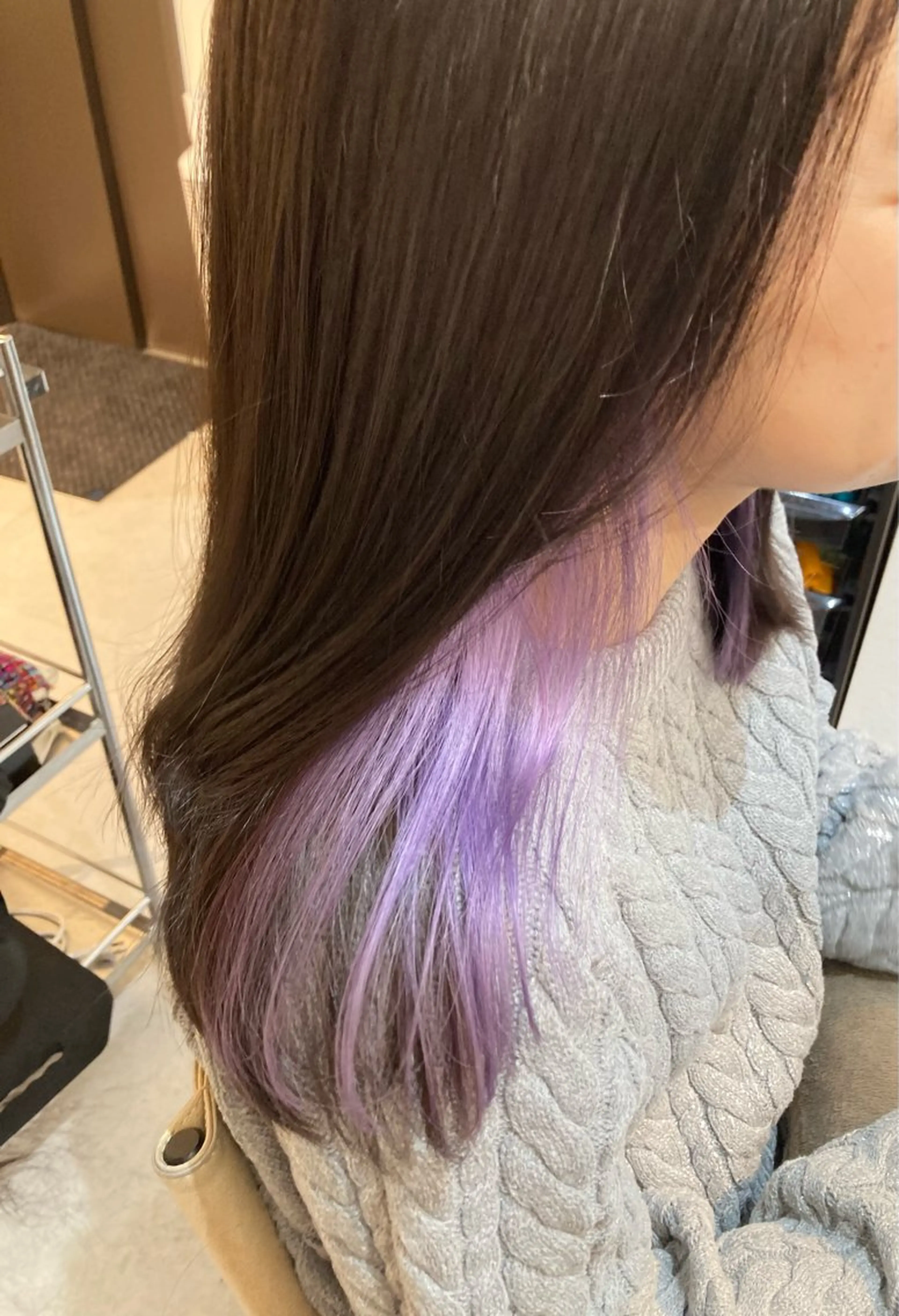 セミロング カット ヘアカラー トリートメント ✨色持ちの良い艶 カラー✨蟹江真世のヘアスタイル