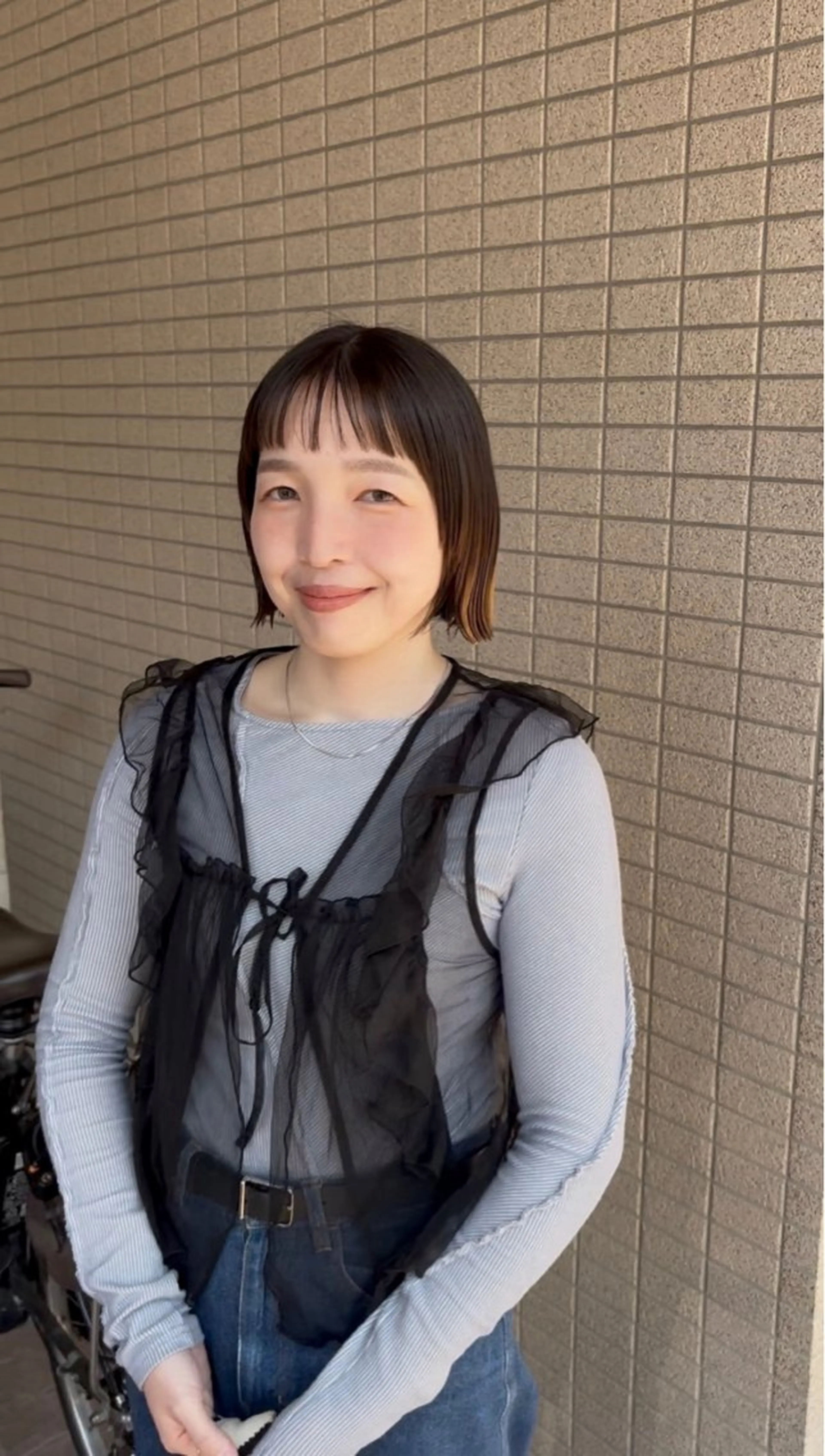 ショート ボブ オン眉 カット トリートメント HairResortLaguna所属・ムラカミリム/cut /似合わせcolorのヘアスタイル