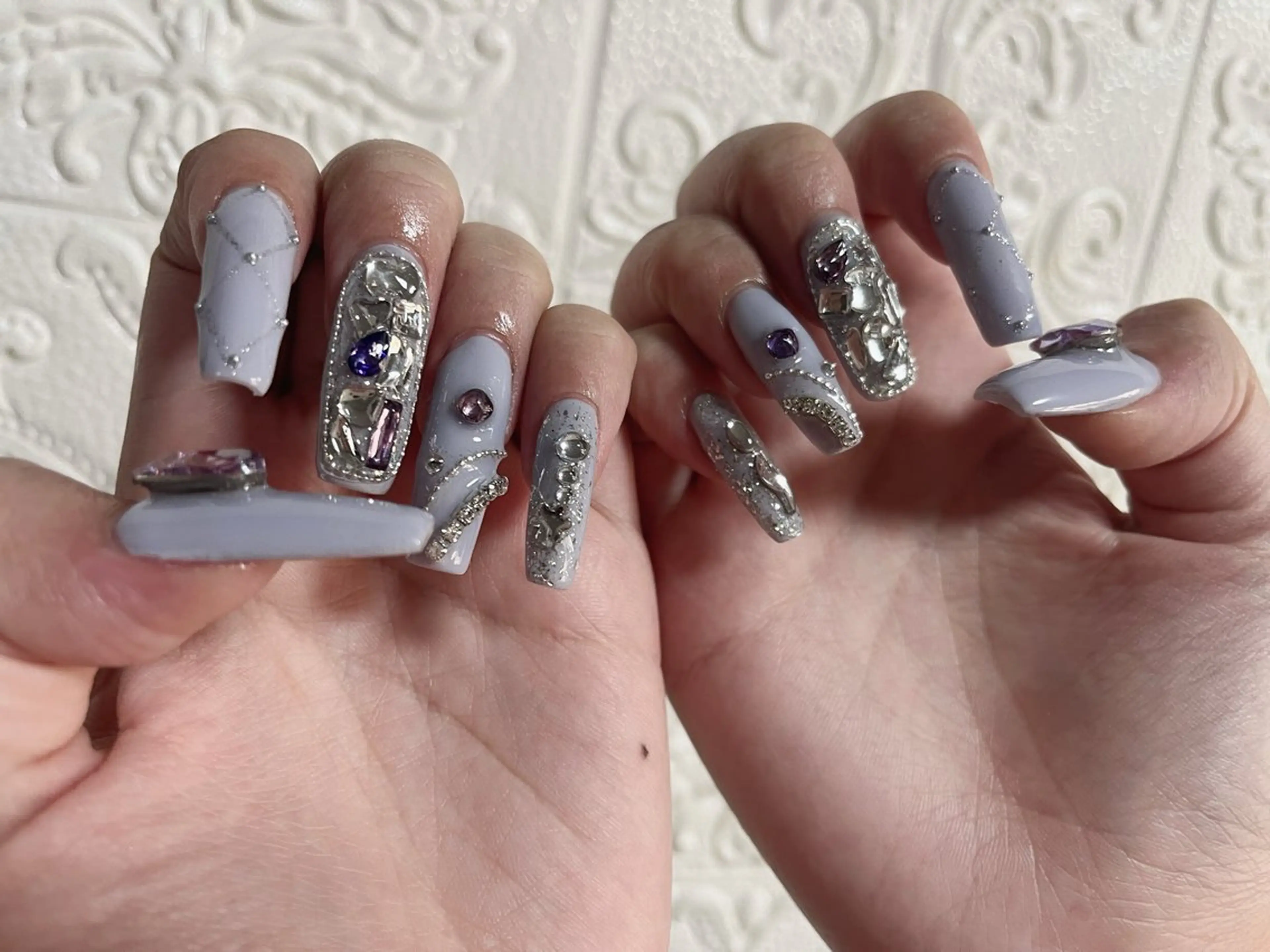 🎉人気No.2🎉　　B    オフあり+長さ出し（ハーフウェルチップ）+アート　　　　プレミアムコースの写真