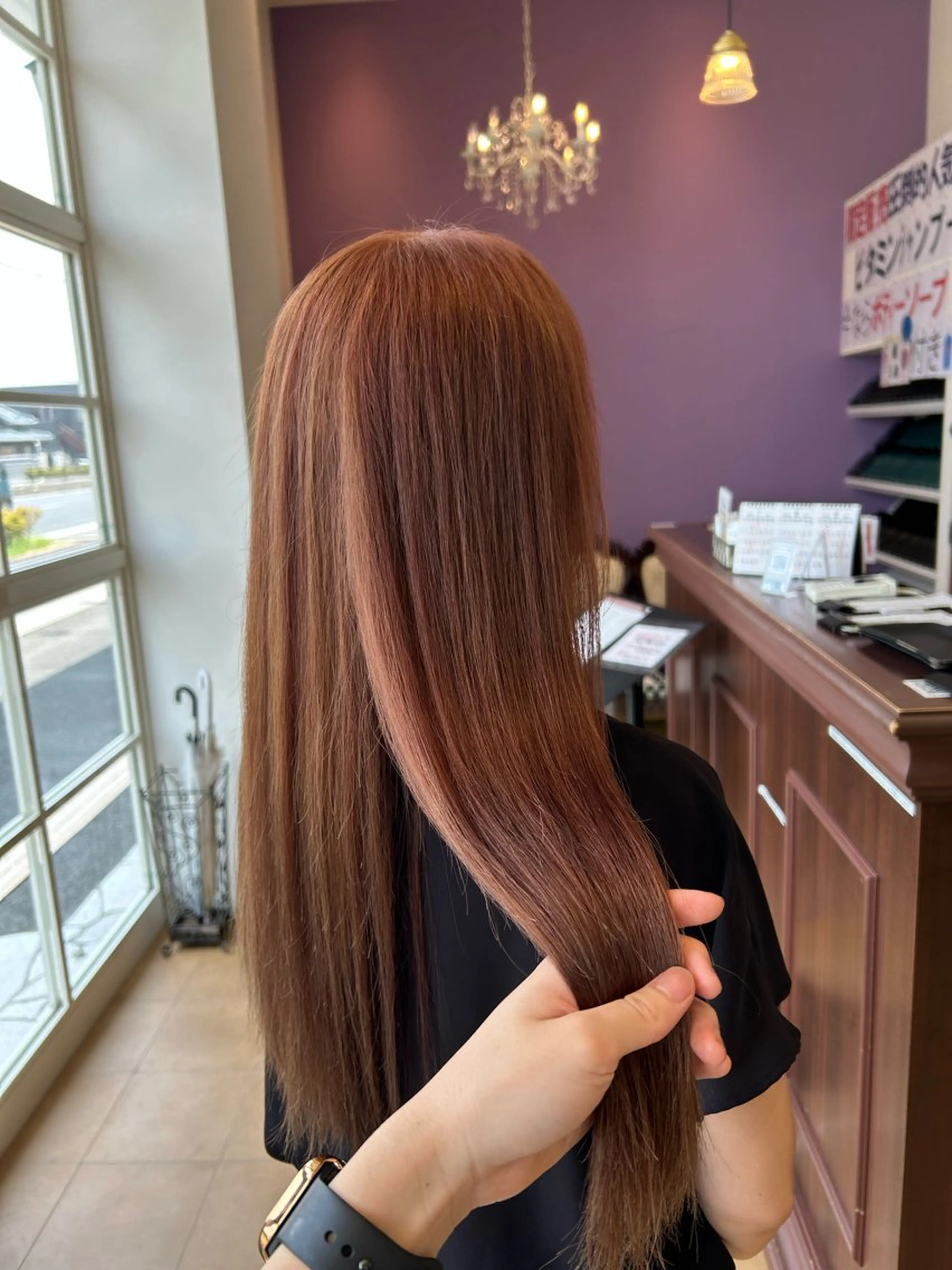 ロング カラー ヘアカラー 今中 紗英のヘアスタイル