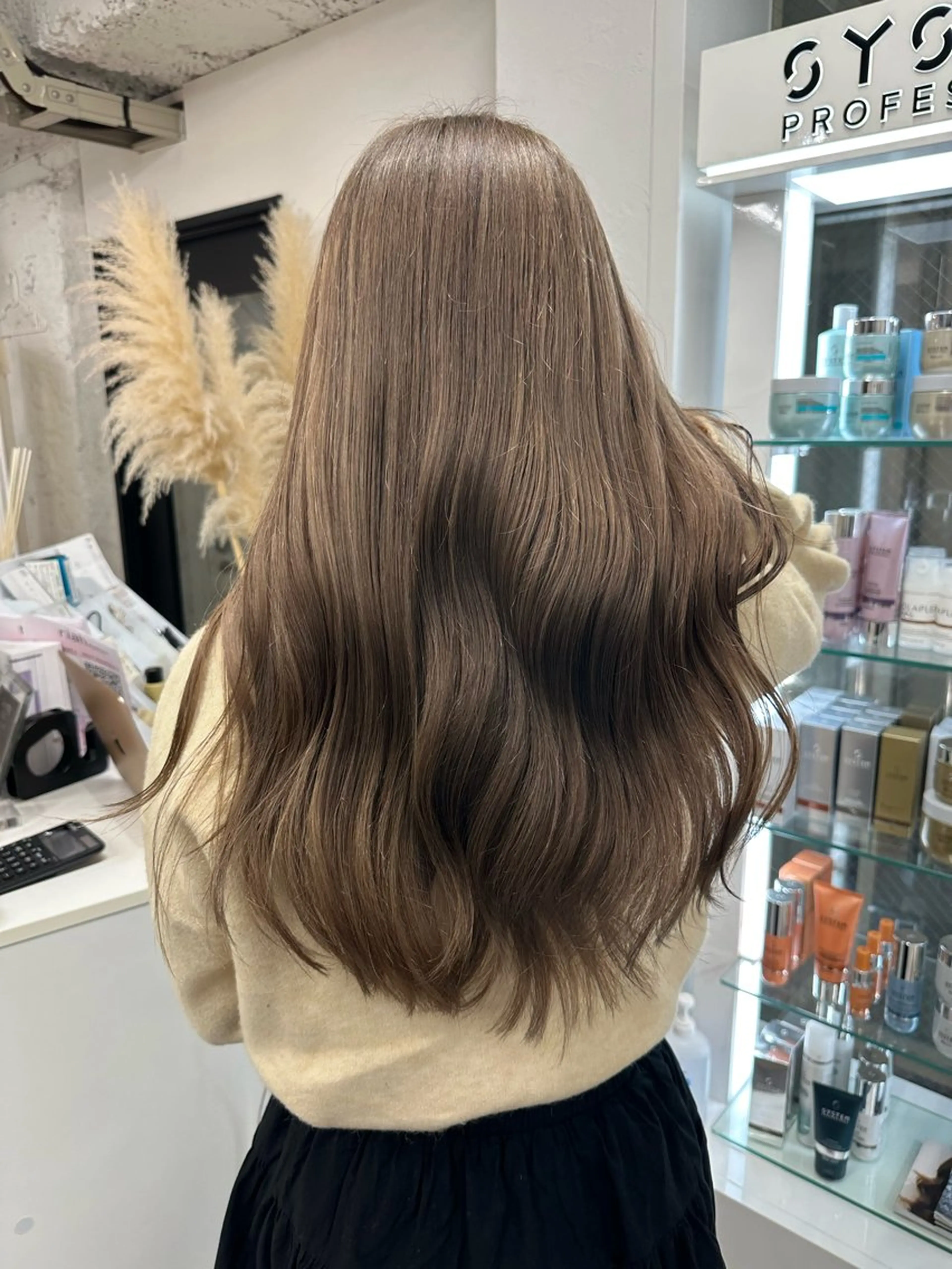 ロング カラー ヘアアレンジ ヘアカラー トリートメント 久米 治仁のヘアスタイル