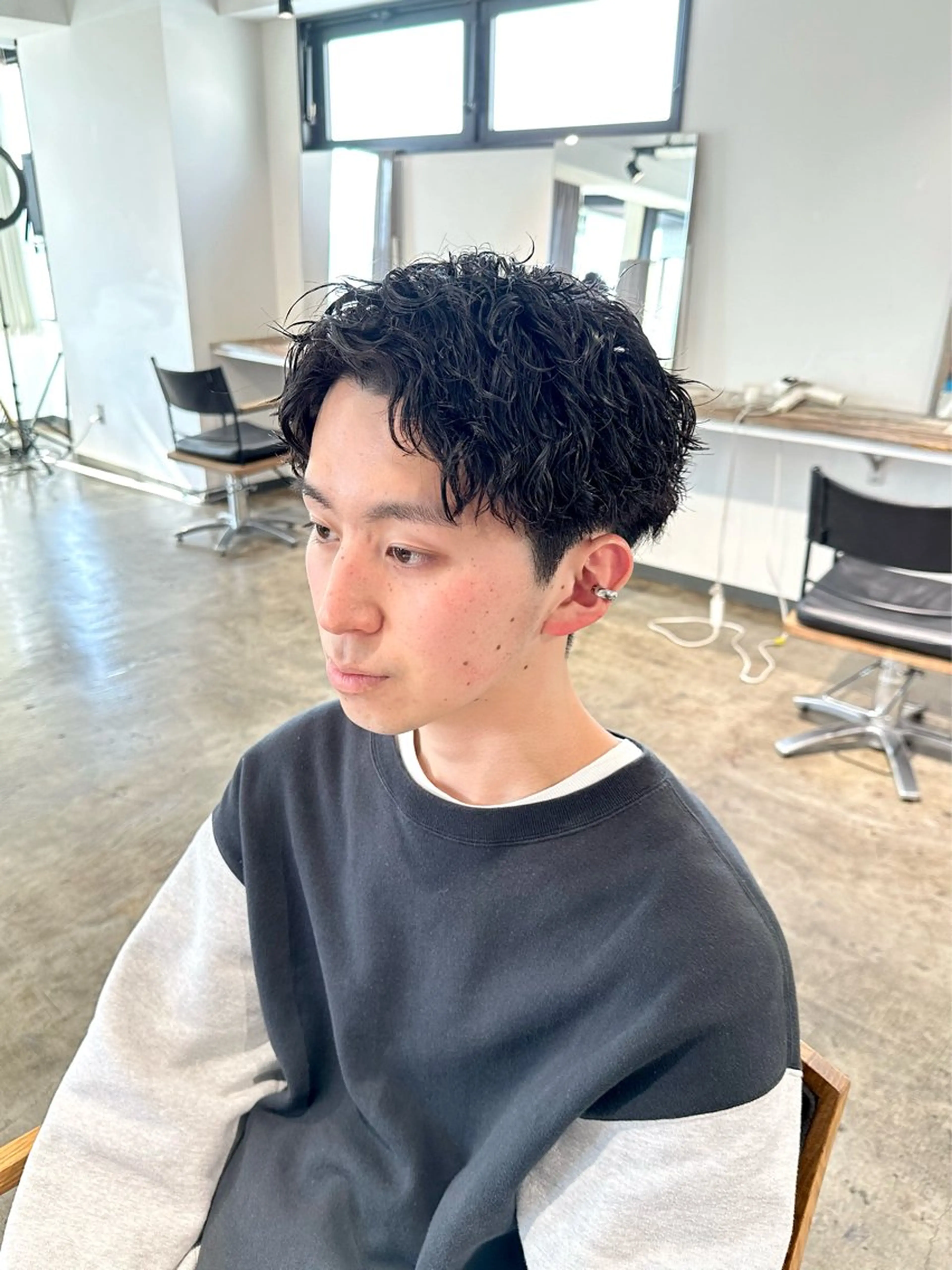 メンズ メンズパーマ カット ヘアカラー パーマ トリートメント 骨格補正施術/メンズ 専門美容師/YUYAのヘアスタイル
