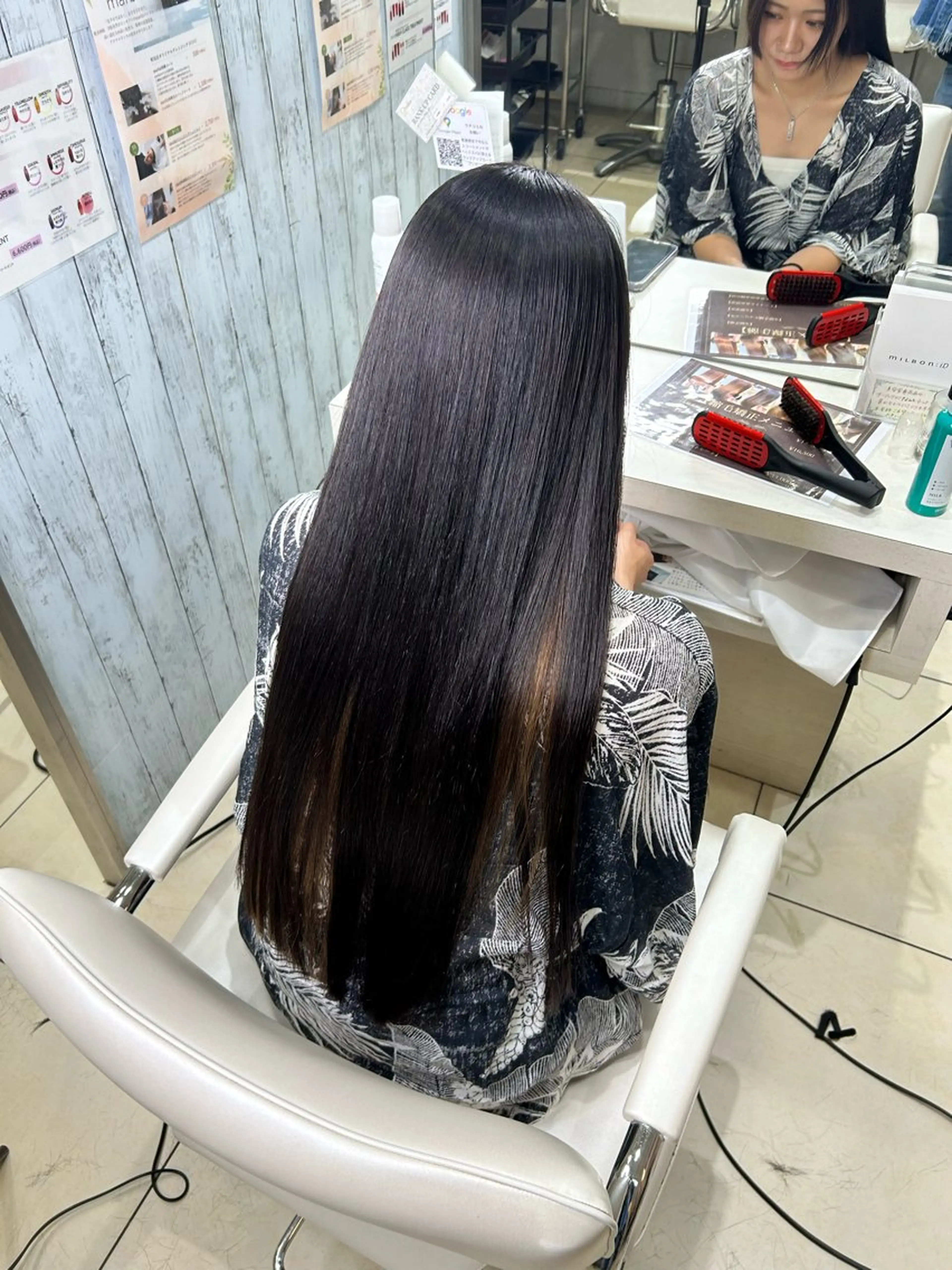 ロング カット 縮毛矯正 【髪質改善カラー】 瀧田嵐士🇰🇷のヘアスタイル