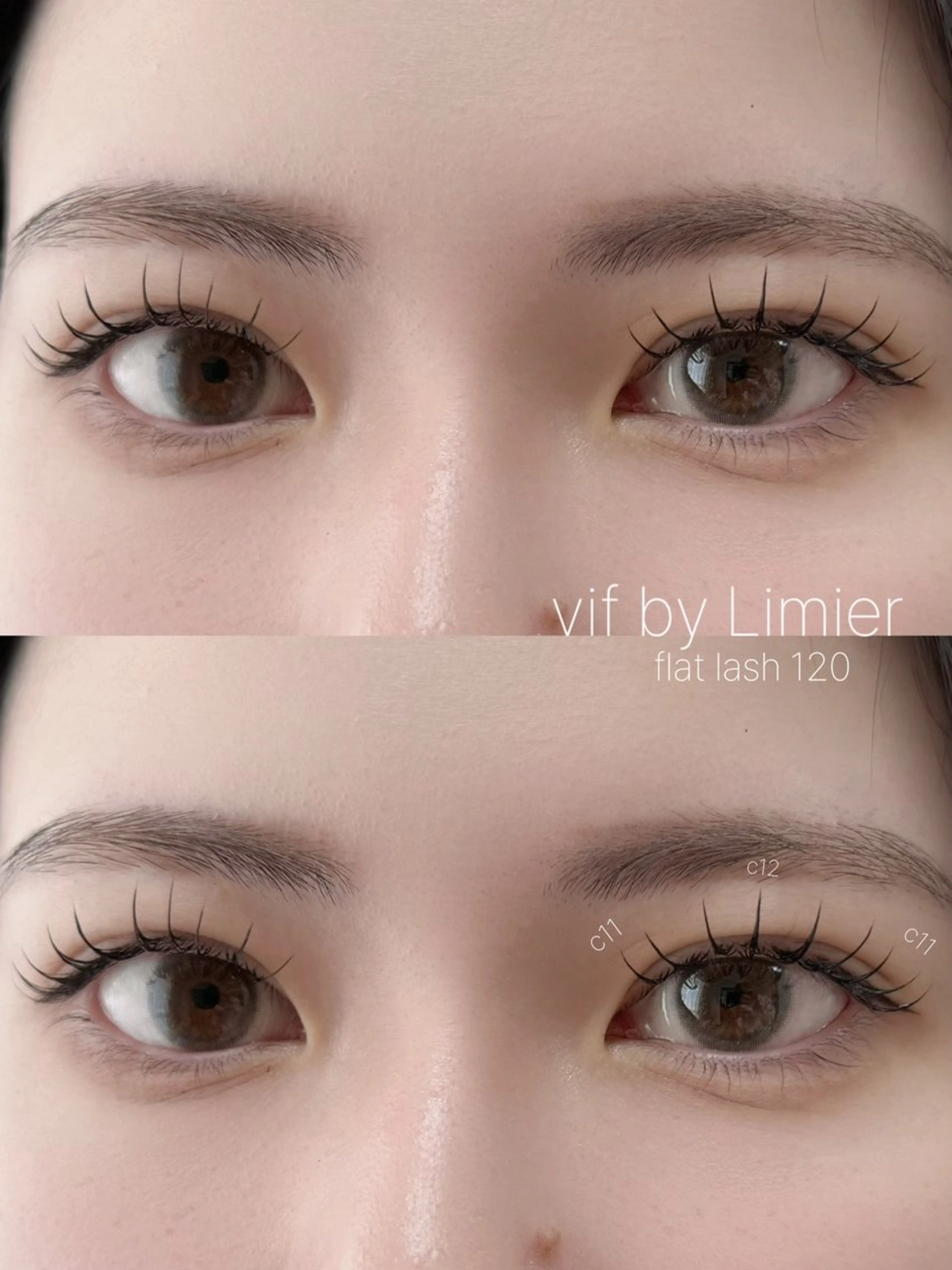 マツエク・マツパ フラットラッシュ vif misaのマツエク・マツパデザイン