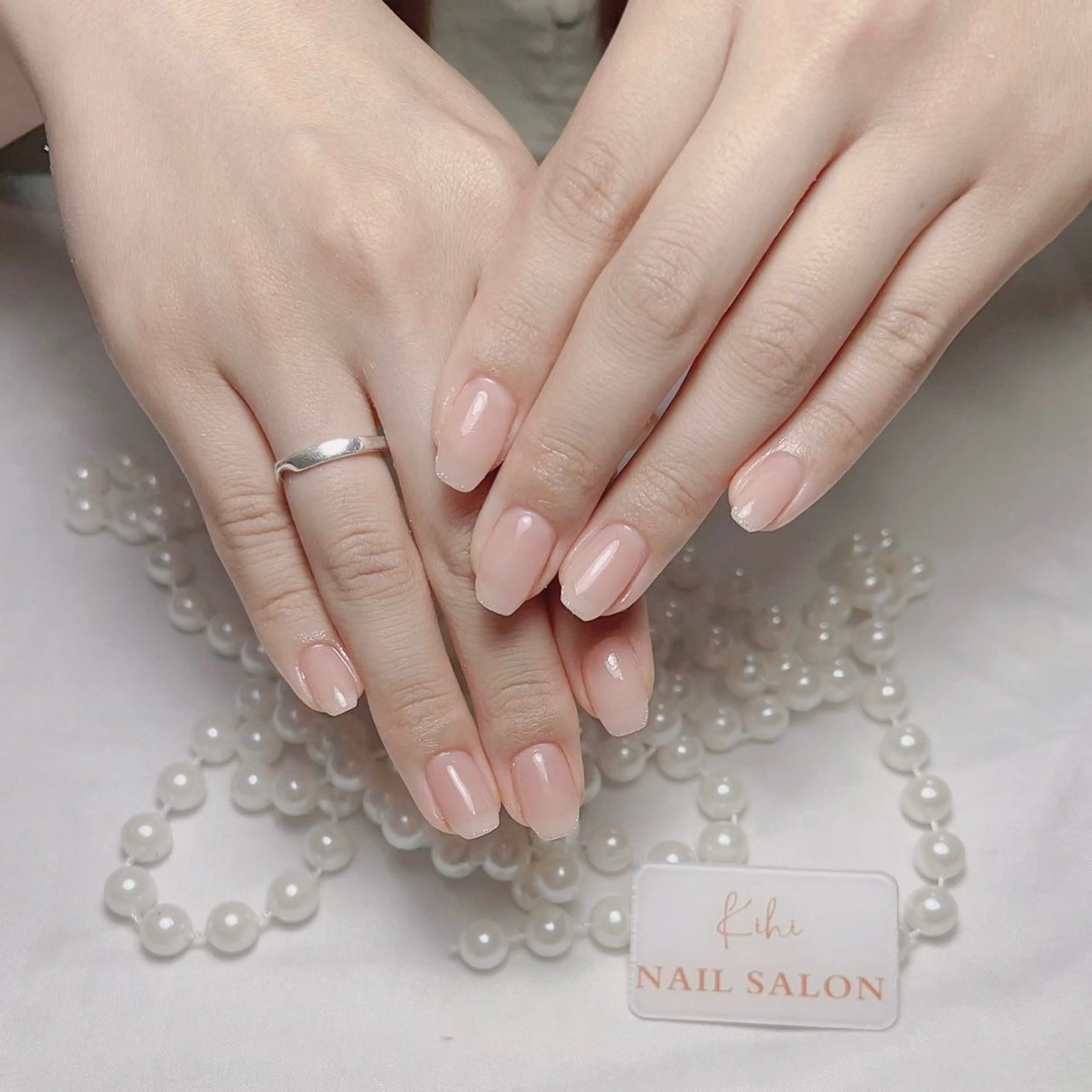 ネイル アートネイル フレンチネイル ジェルネイル グラデーション 韓国ネイル ハンドネイル 💕鈴木ユリ パラジェル/オフ無料のネイルデザイン