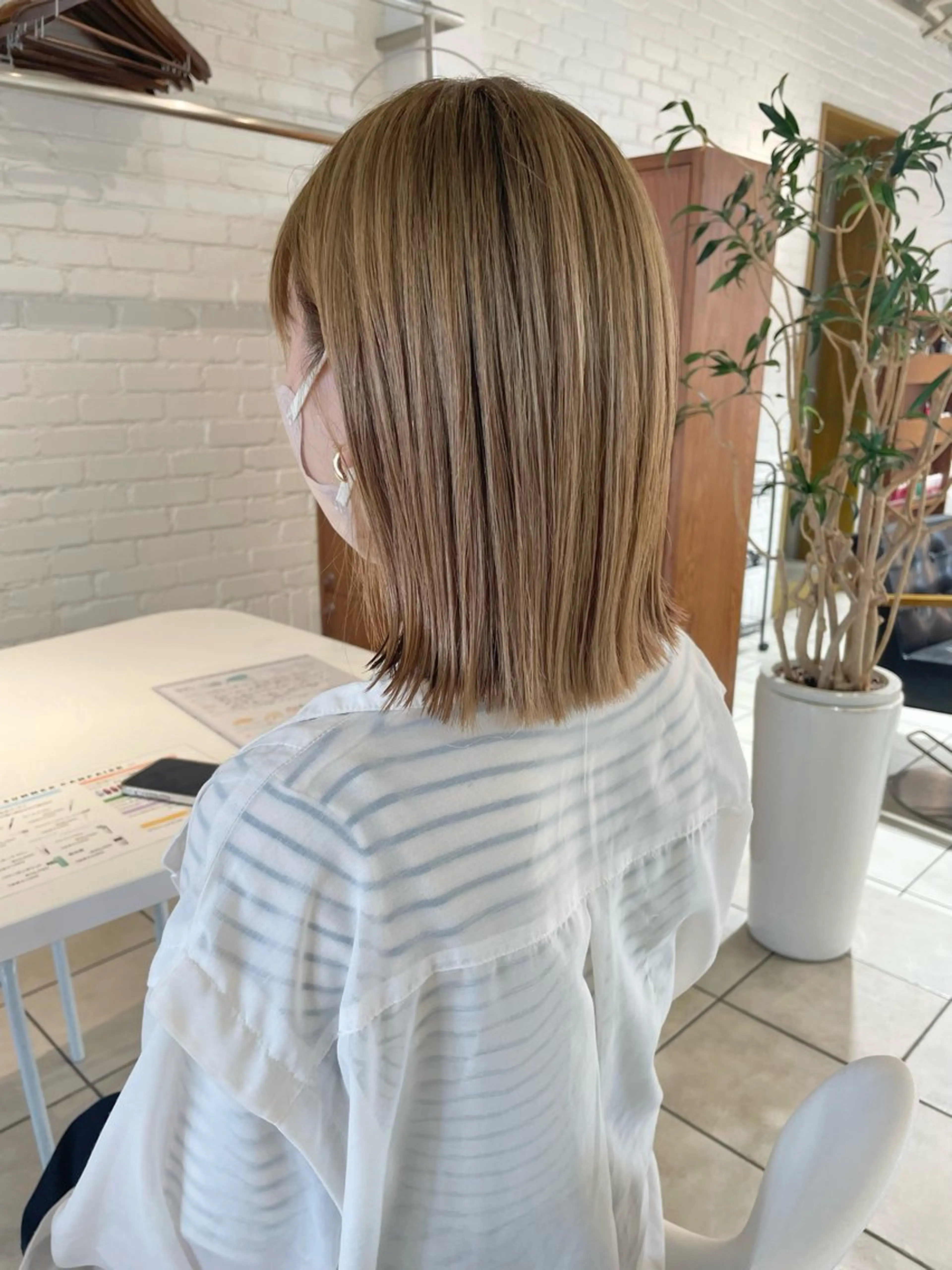 ミディアム 🌿透明感カラー 松本麻里奈🌼のヘアスタイル