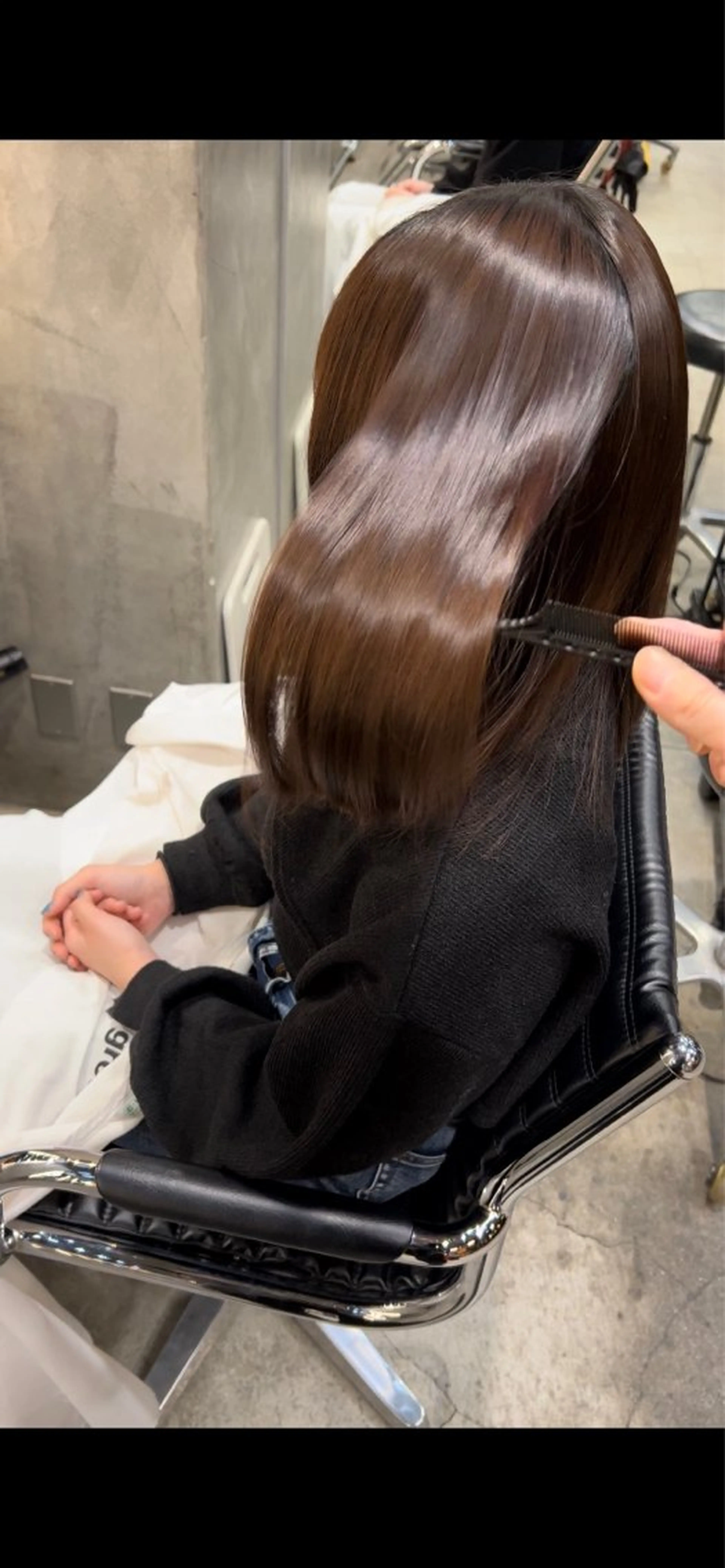 ミディアム 髪質改善 縮毛矯正 トリートメント 酸性ストレート 縮毛矯正 GO TODAY 原宿本店所属・🎁曲がる縮毛矯正 /DAIKIのヘアスタイル