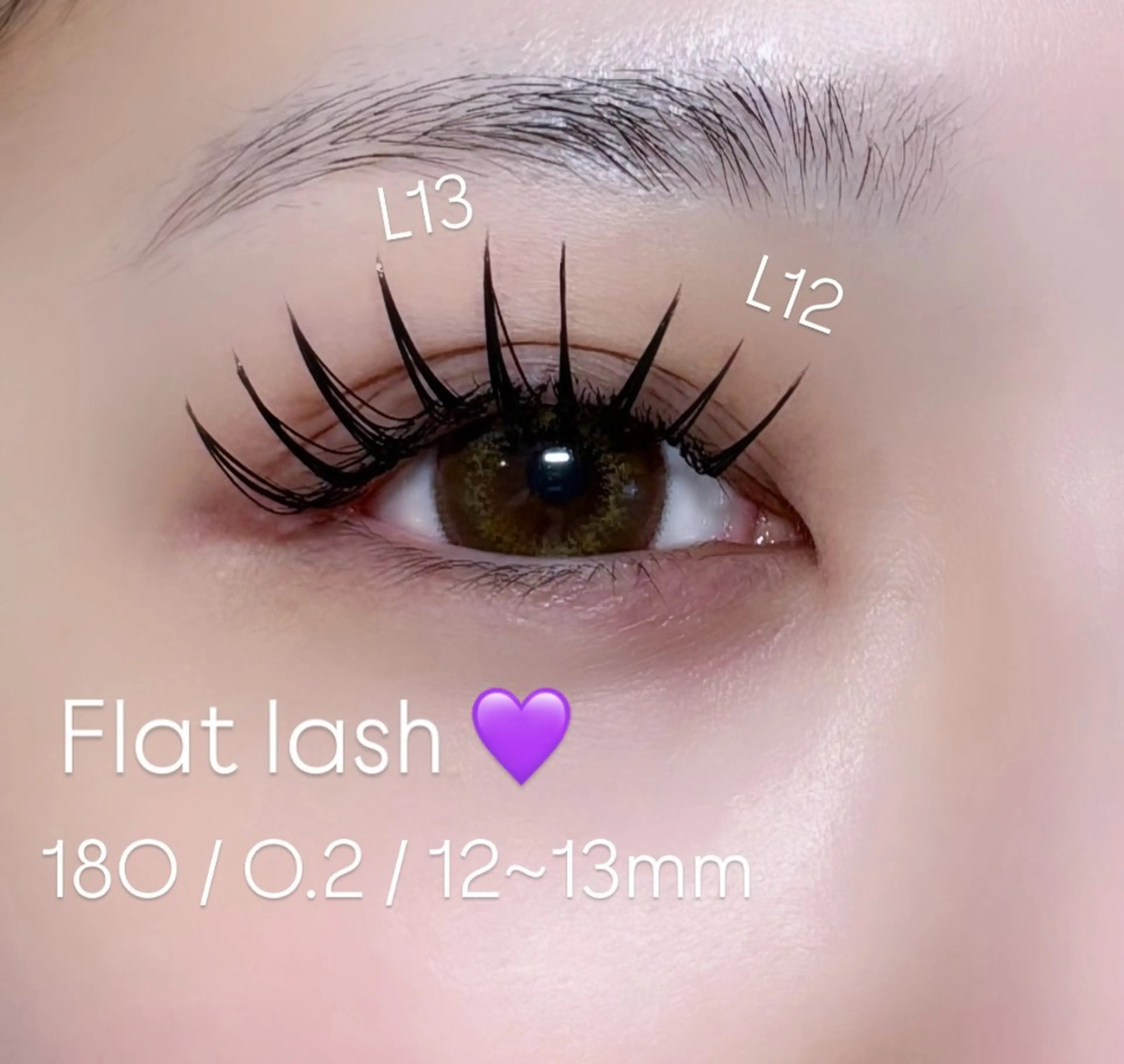 【𝙁𝙡𝙖𝙩 𝙡𝙖𝙨𝙝】まつげエクステ180本の写真