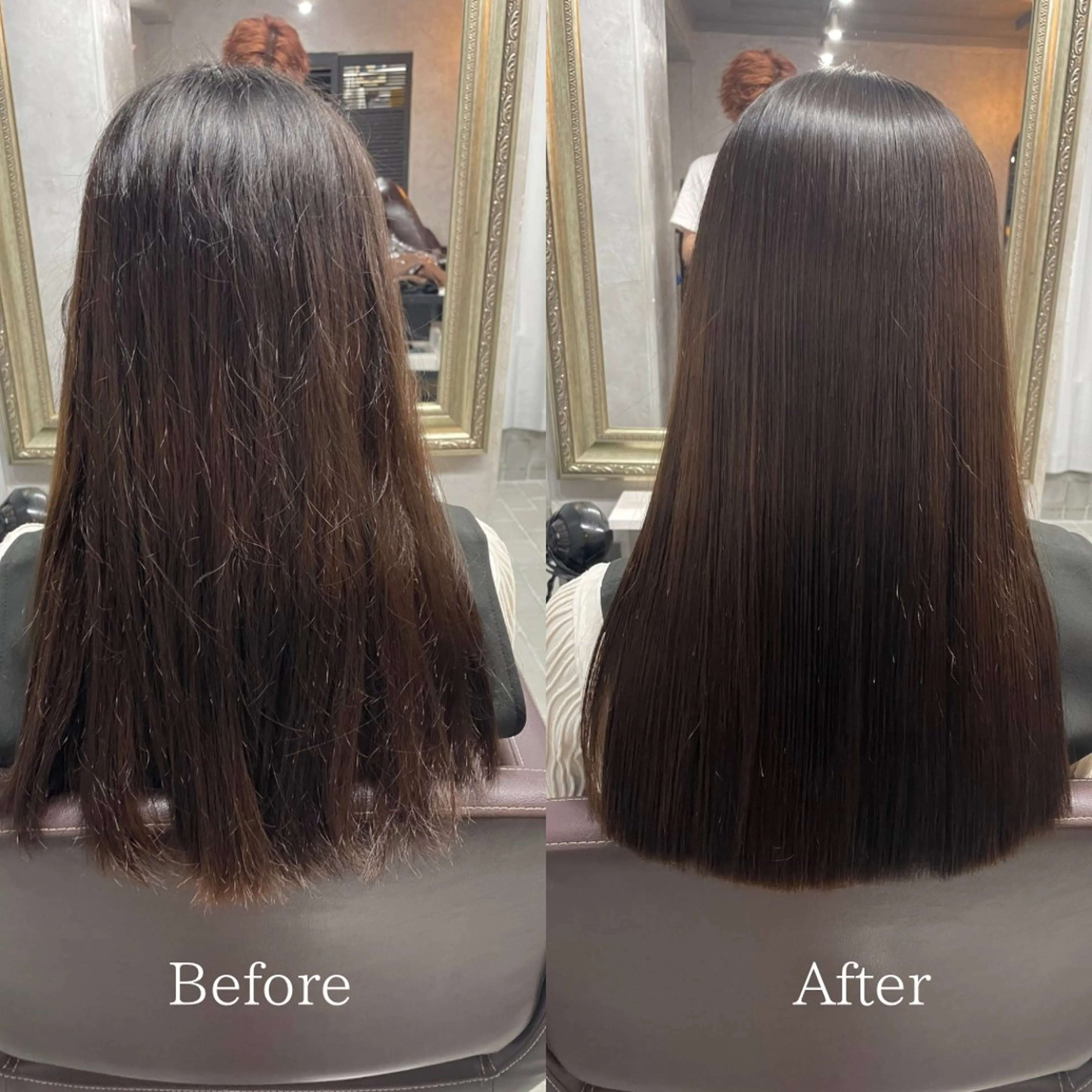 ロング 髪質改善 カット 縮毛矯正 トリートメント 艶髪/透明感カラー 山﨑俊輔のヘアスタイル