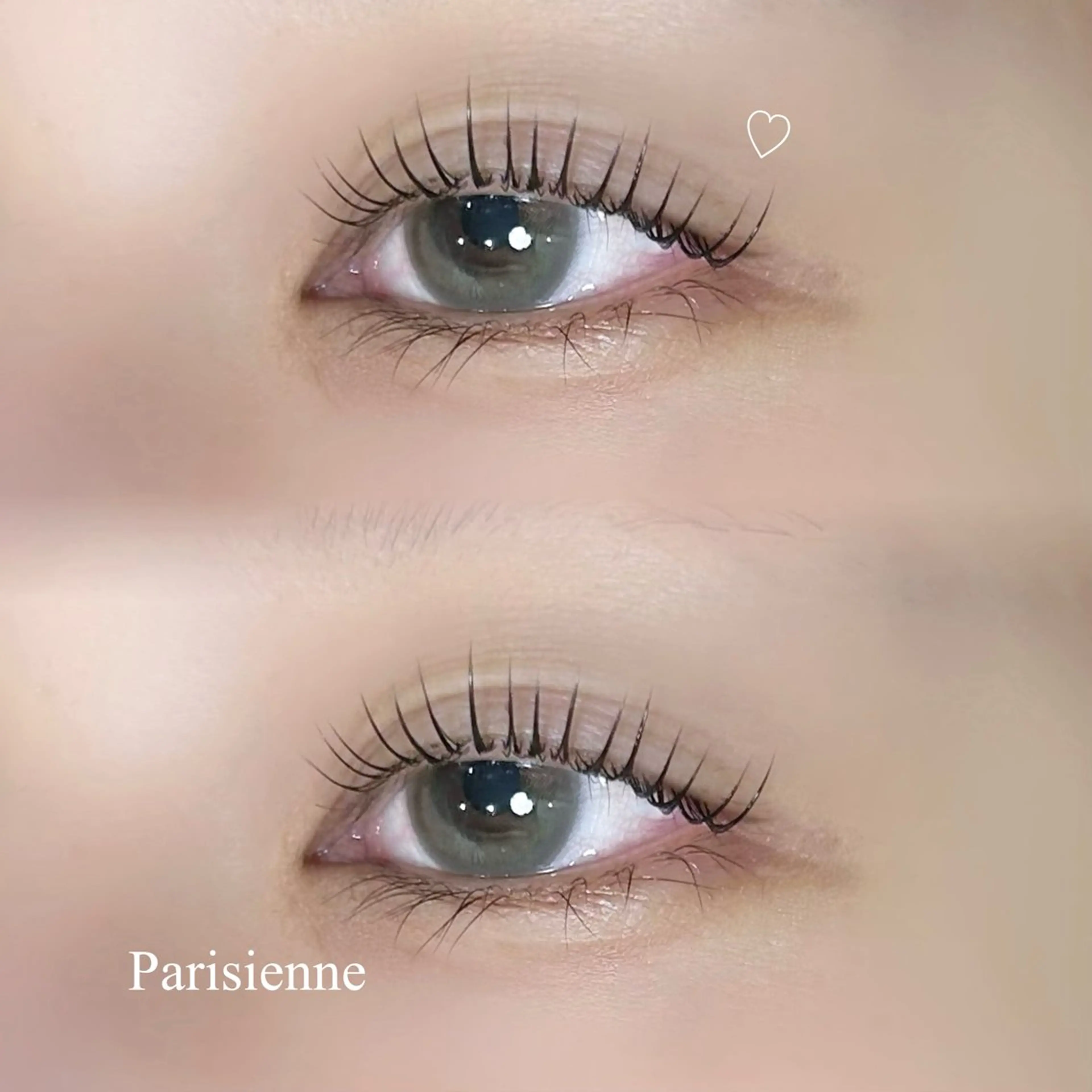 マツエク・マツパ パリジェンヌラッシュリフト 一重×まつ毛パーマ マツパ 飯塚 紗羽のマツエク・マツパデザイン