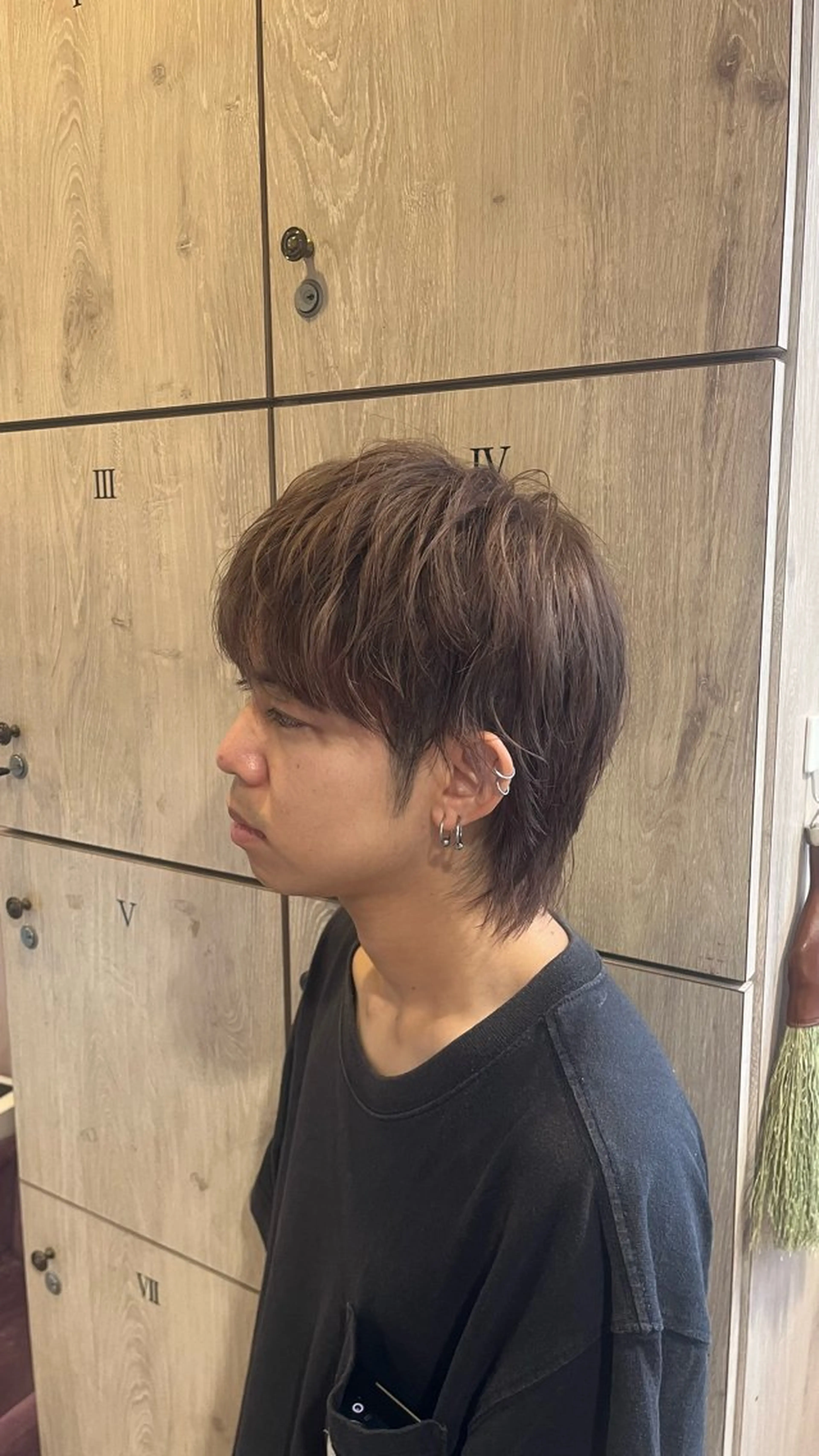 ミディアム 夏向/ハイトーン /パーマのヘアスタイル