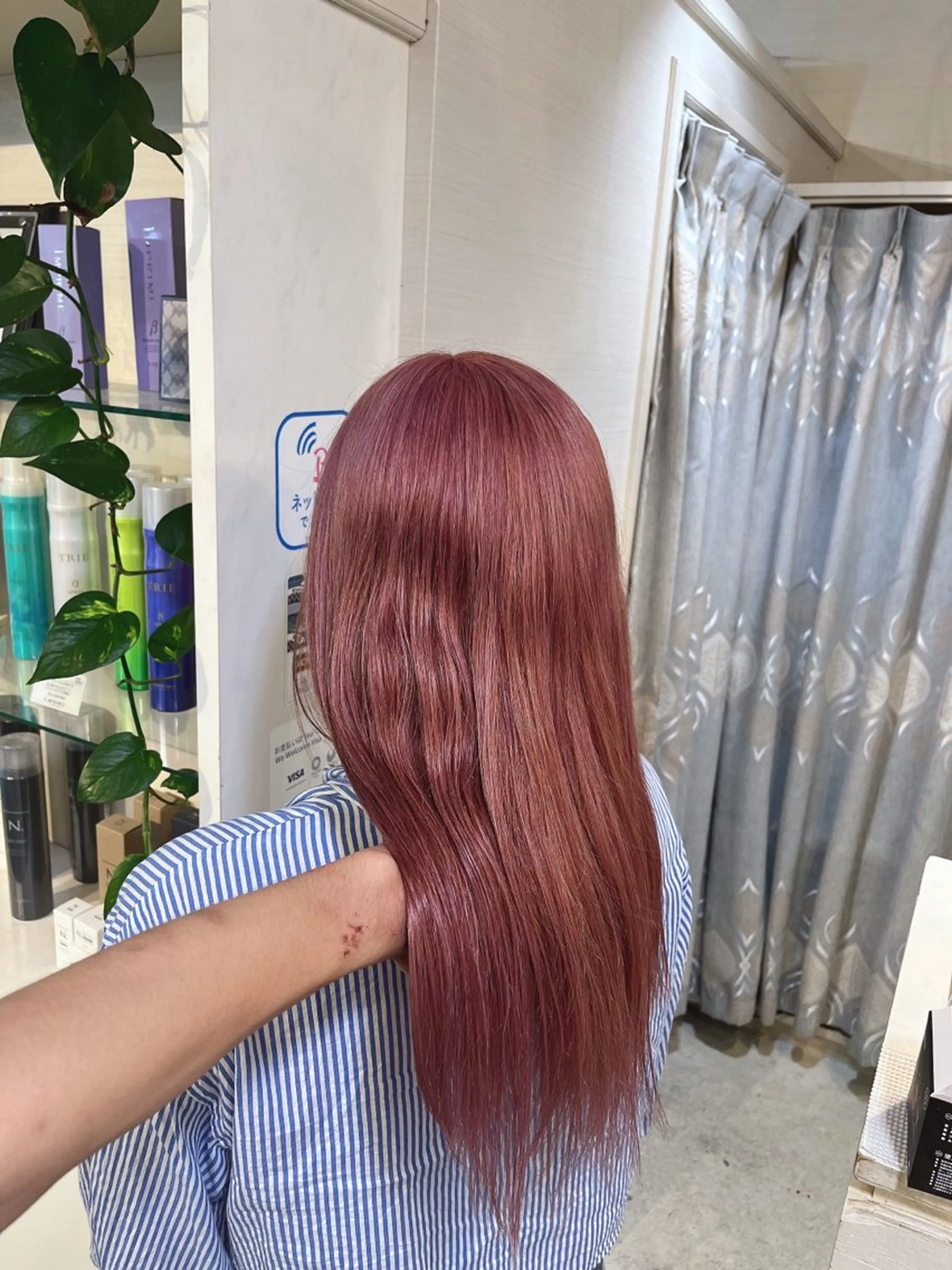 ロング カラー ブリーチ ピンクカラー カラー特化美容師 なかもと たつひろのヘアスタイル