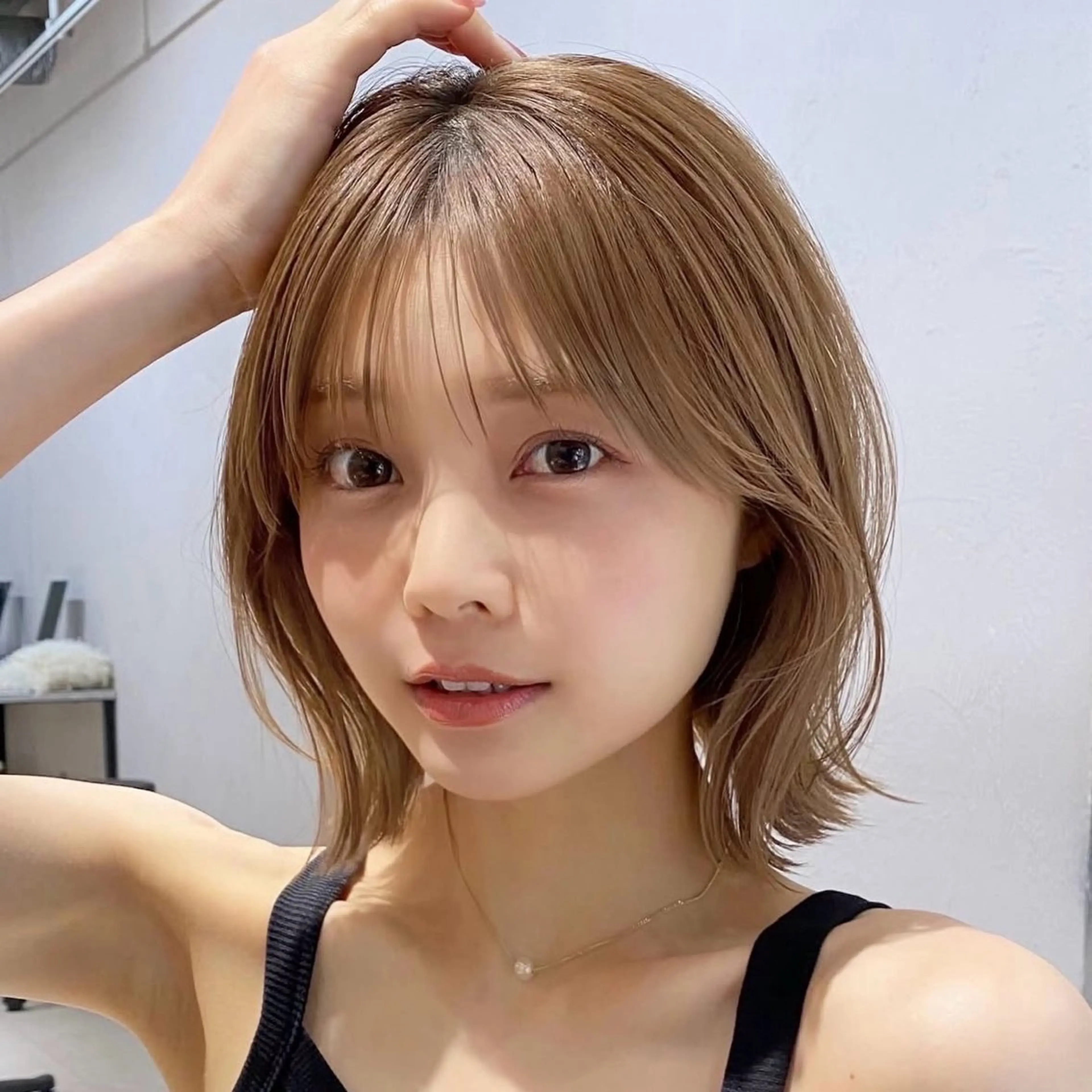 ショート ボブレイヤー ボブ レイヤーカット 似合わせカット トリートメント manami/ レイヤー/小顔カットのヘアスタイル