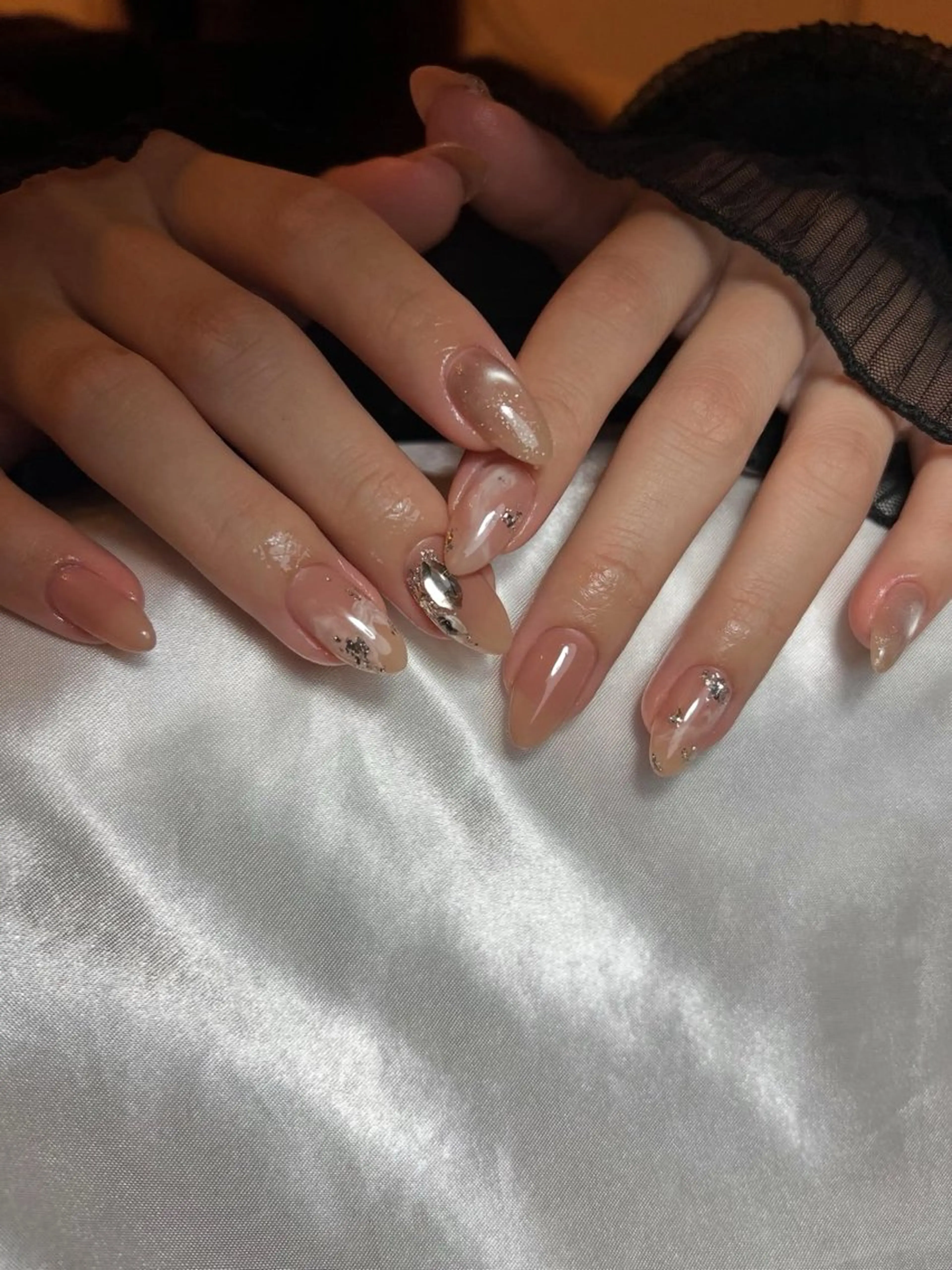 ネイル チークネイル フットネイル フレンチネイル グラデーション 韓国ネイル Ribbonnail salonのネイルデザイン