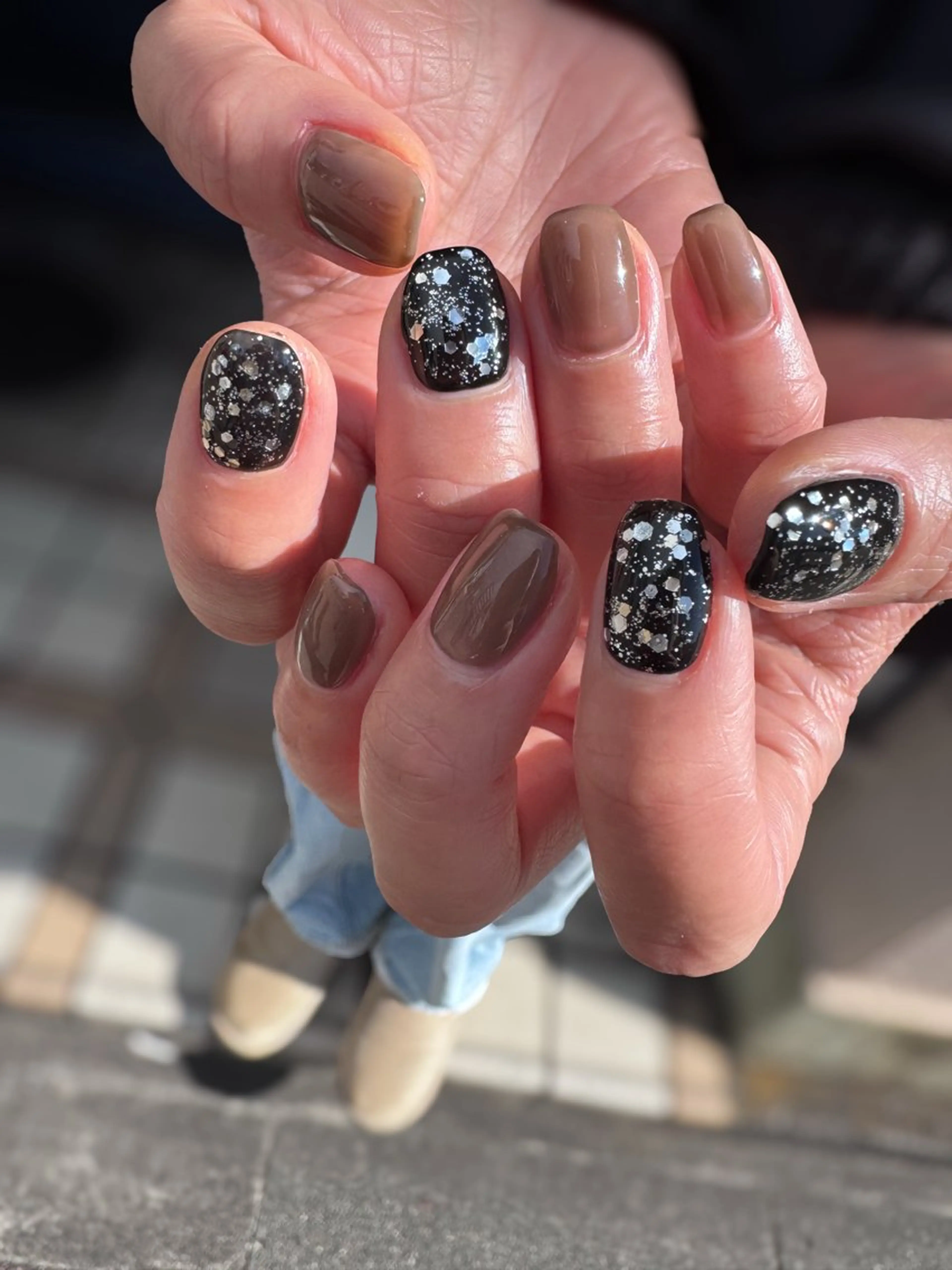 ネイル フラッシュネイル ジェルネイル マグネットネイル ニュアンスネイル パラジェル Nu:茅ヶ崎所属・Nu: ヌーのネイルデザイン