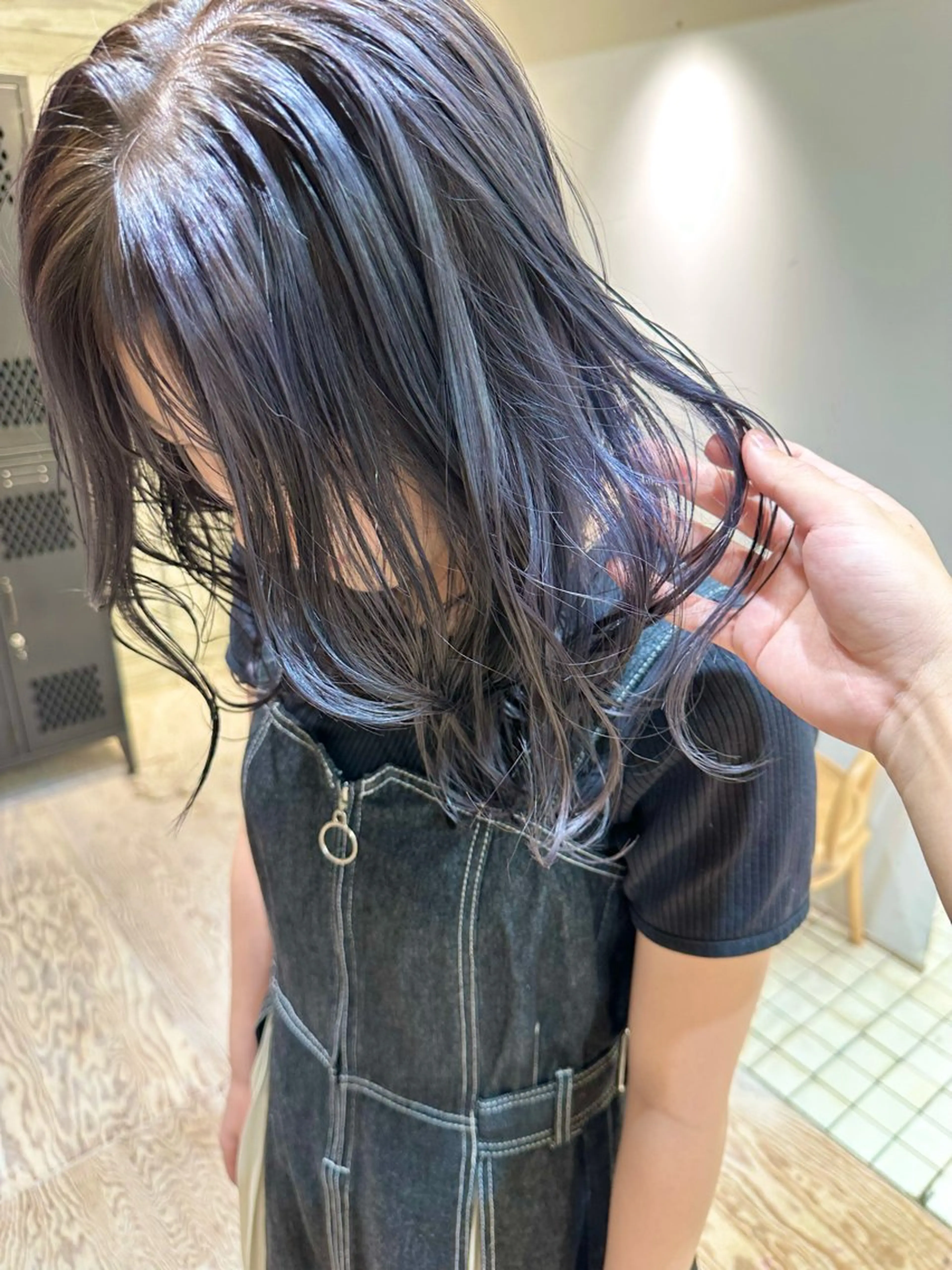 ミディアム カラー ヘアカラー トリートメント ヘッドスパ ヘアセット kai .のヘアスタイル