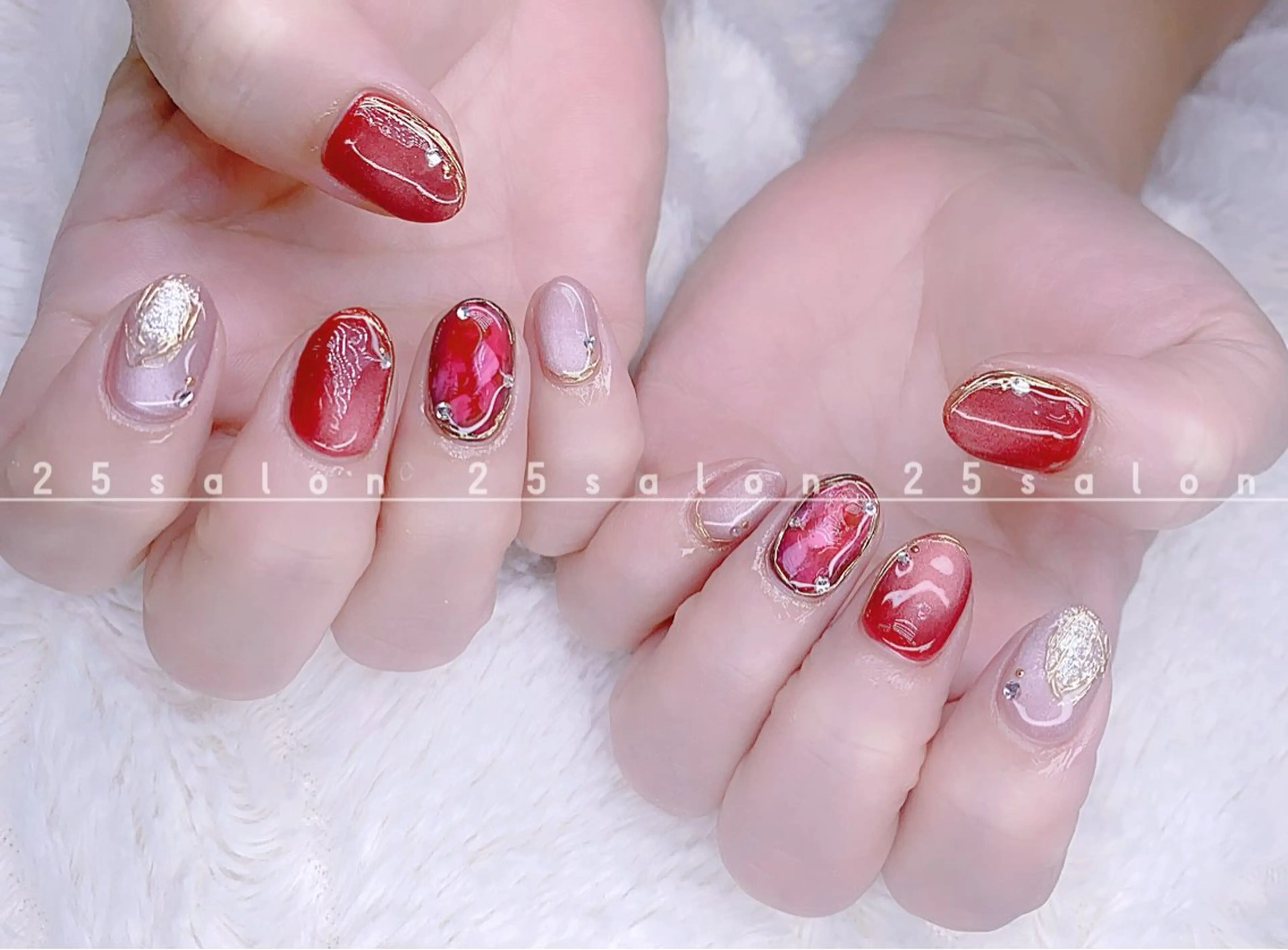 ネイル ジェルネイル 韓国ネイル ニュアンスネイル パラジェル ワンホンネイル 2 5のマツエク・マツパデザイン