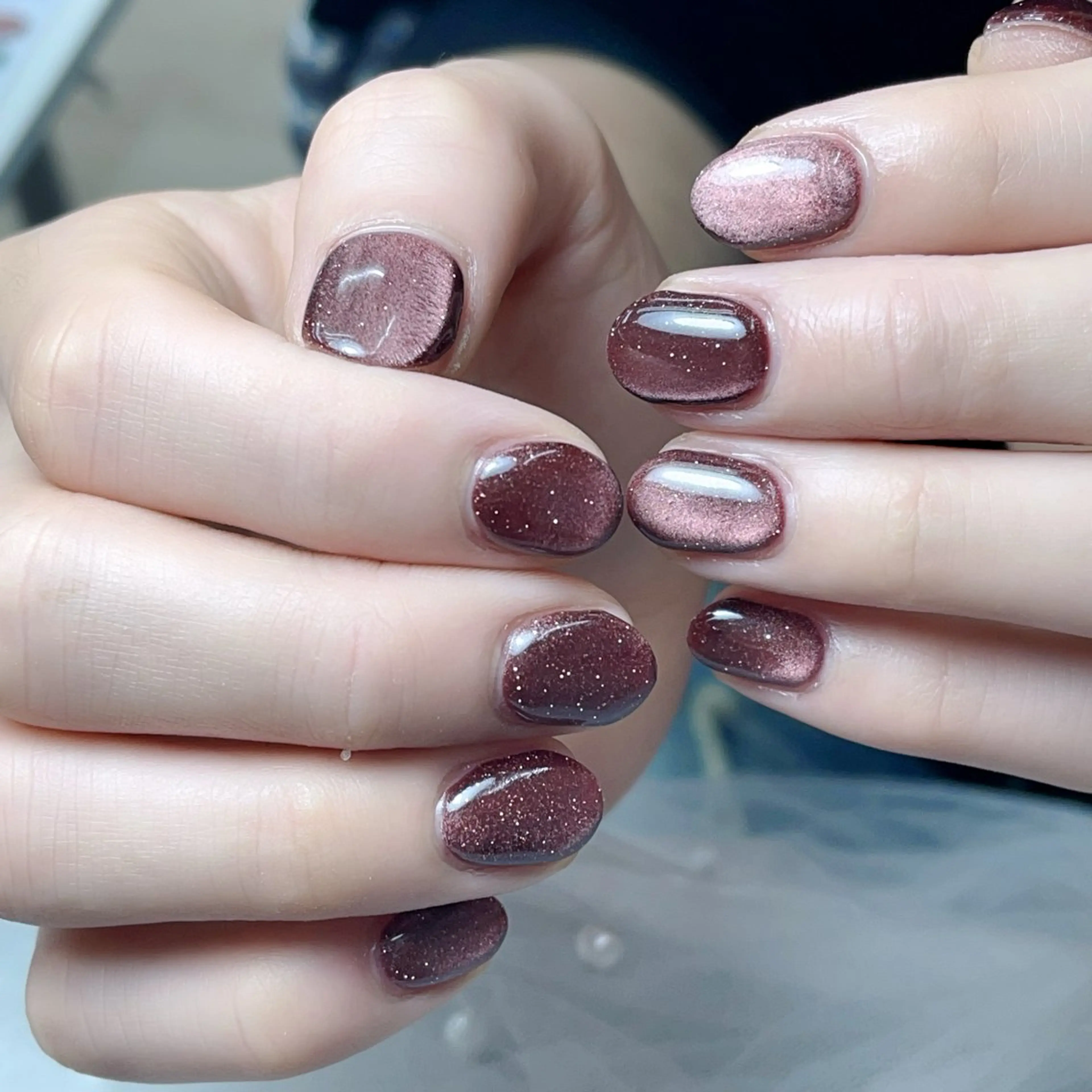 メンズ ネイル アートネイル フレンチネイル ジェルネイル キラキラネイル パラジェル ハンドネイル Bloom スカルプ専門店のネイルデザイン