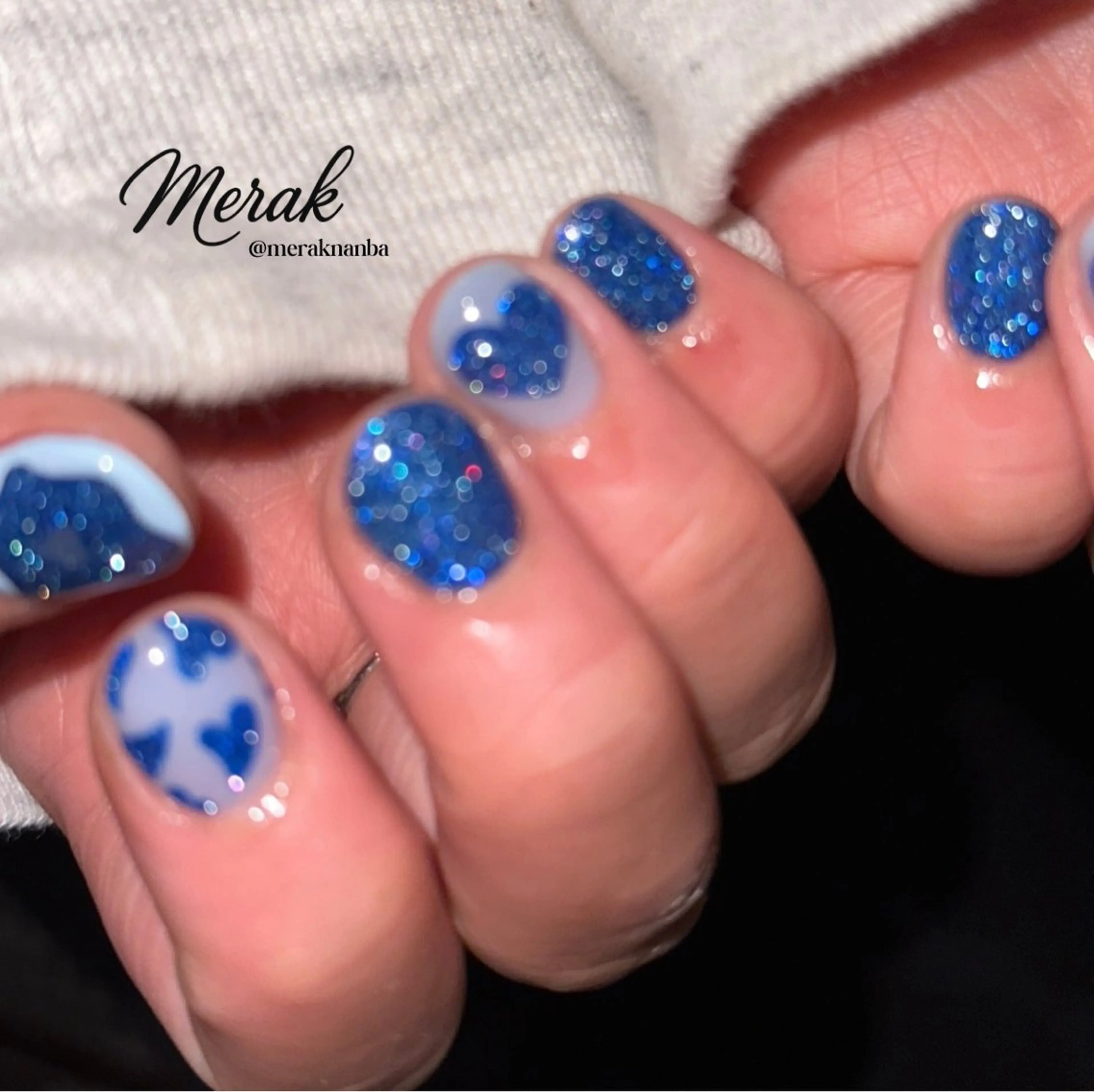 【ハンド】持ち込みデザイン☆6本デザインアートコース¥10,000の写真