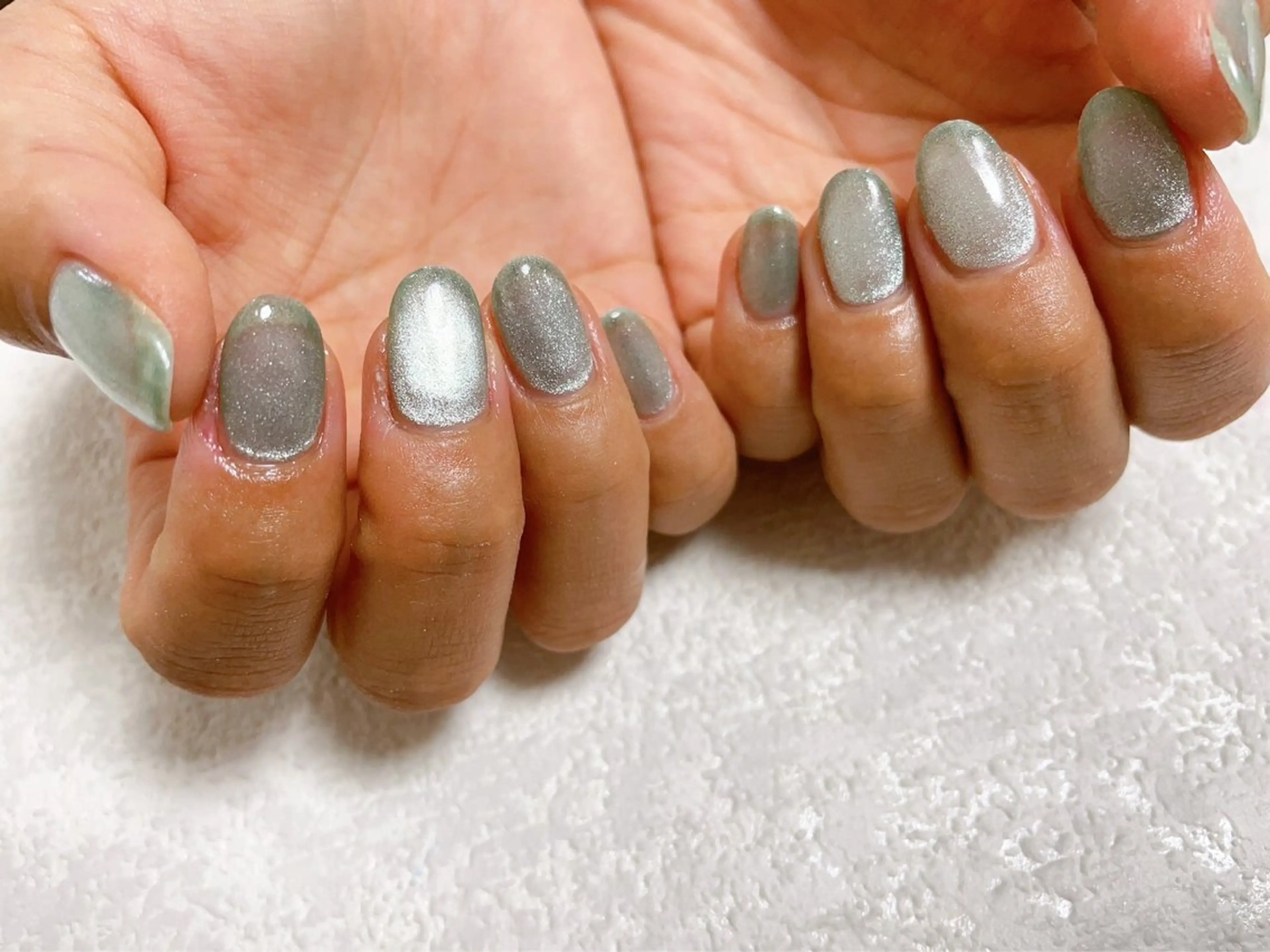 ネイル オーロラネイル フラワーネイル フットネイル フレンチネイル ジェルネイル ハンドネイル Mogu nail 二子玉川のネイルデザイン