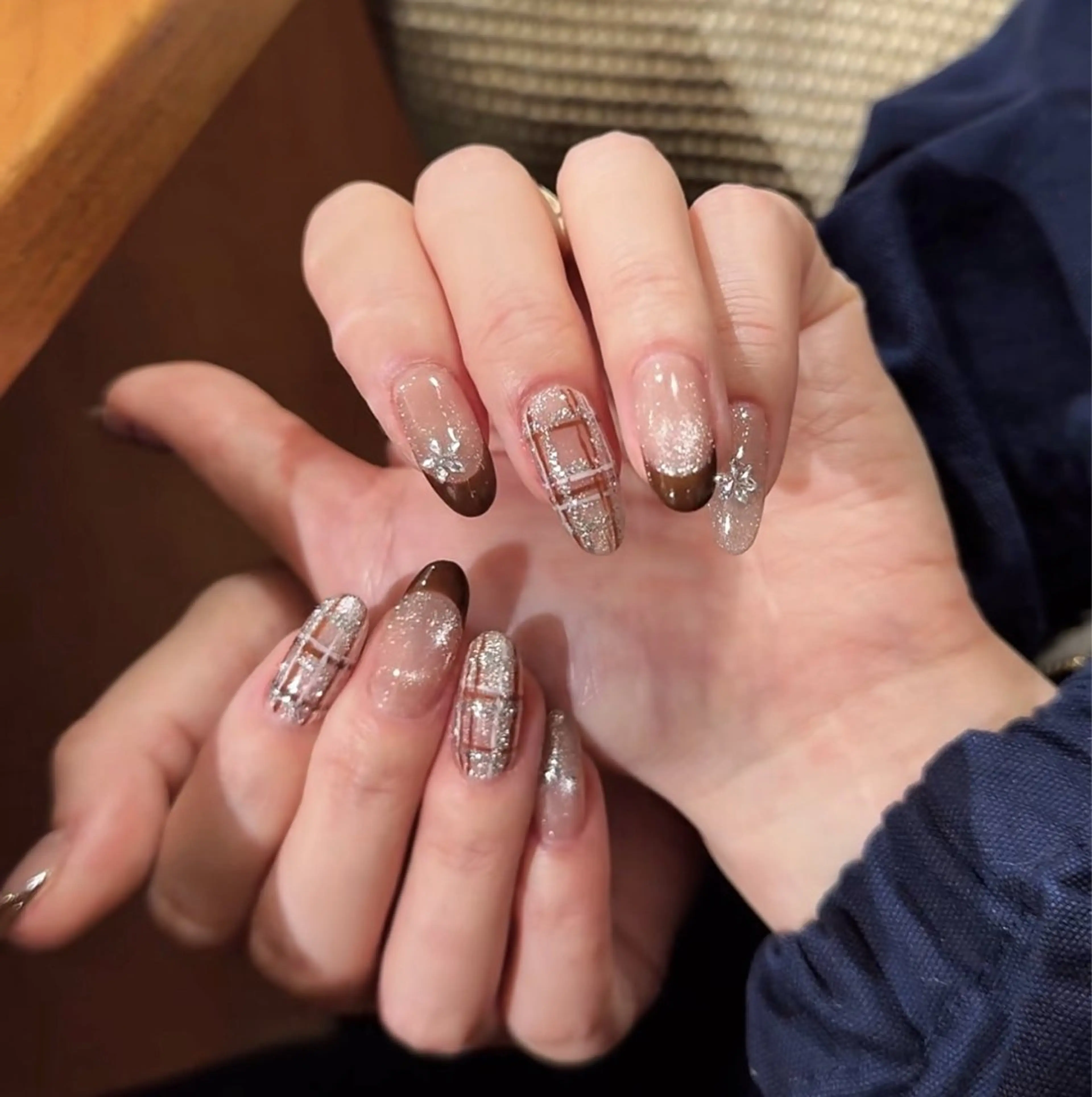 ネイル フットネイル フレンチネイル グラデーション ハート 氷ネイル・うるうるネイル ハンドネイル Lynn_ Nailのネイルデザイン