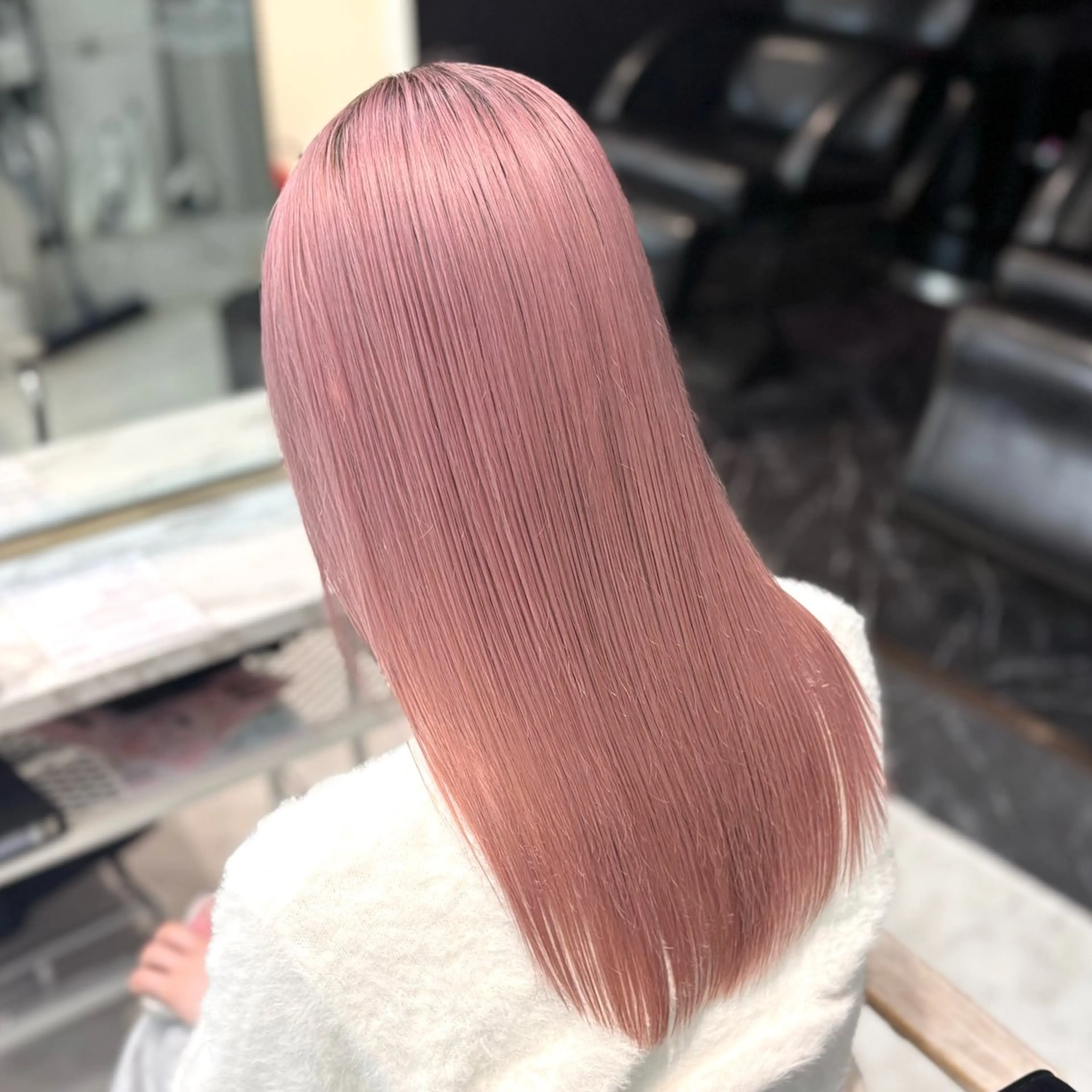 ロング カラー ブロンド ピンクカラー ヘアカラー トリートメント ヘアセット 色落ち綺麗🩰ハイ トーン🎀RINKAのヘアスタイル