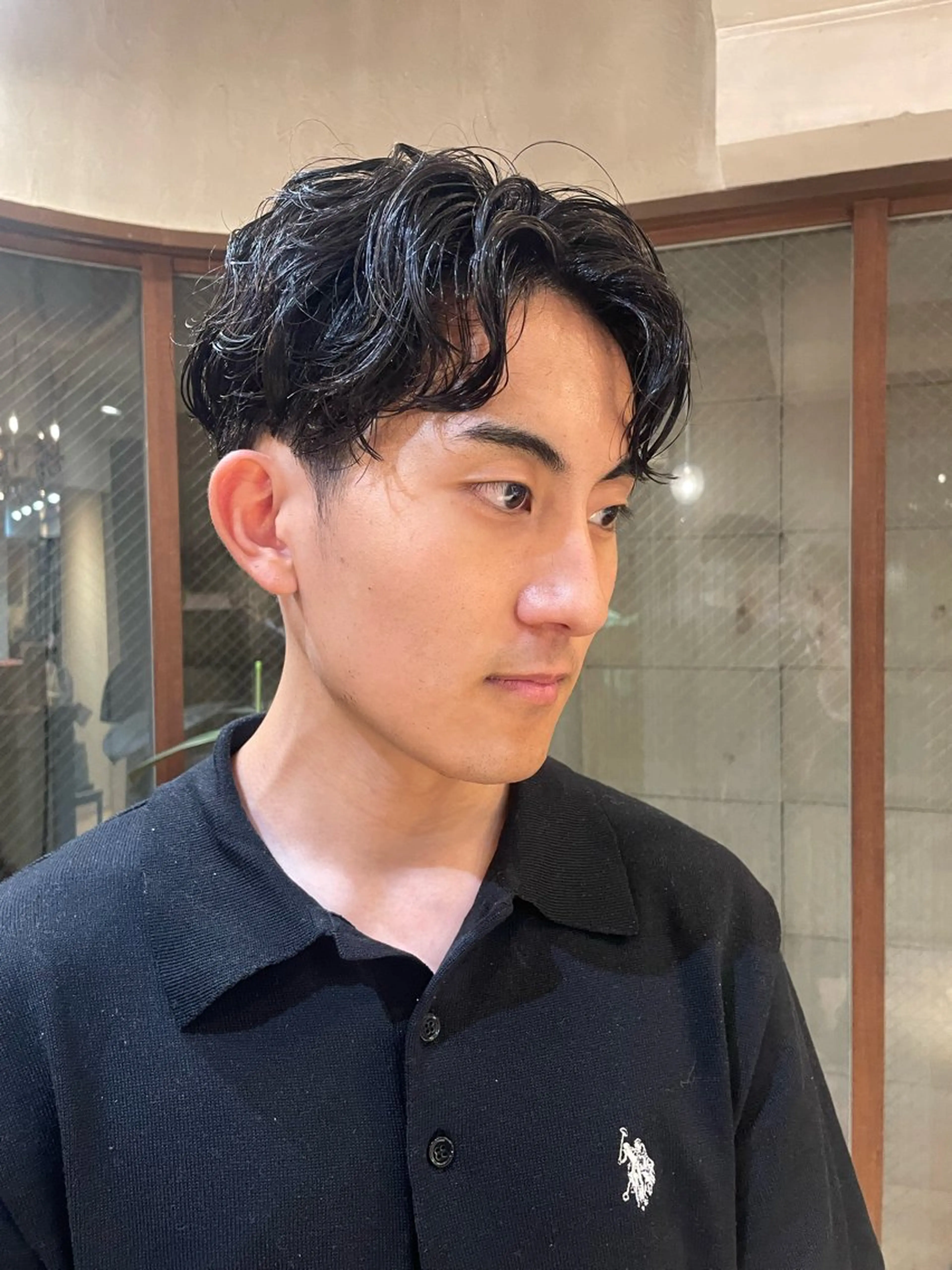 メンズ ショート✂︎ ゆるパーマKANOのヘアスタイル