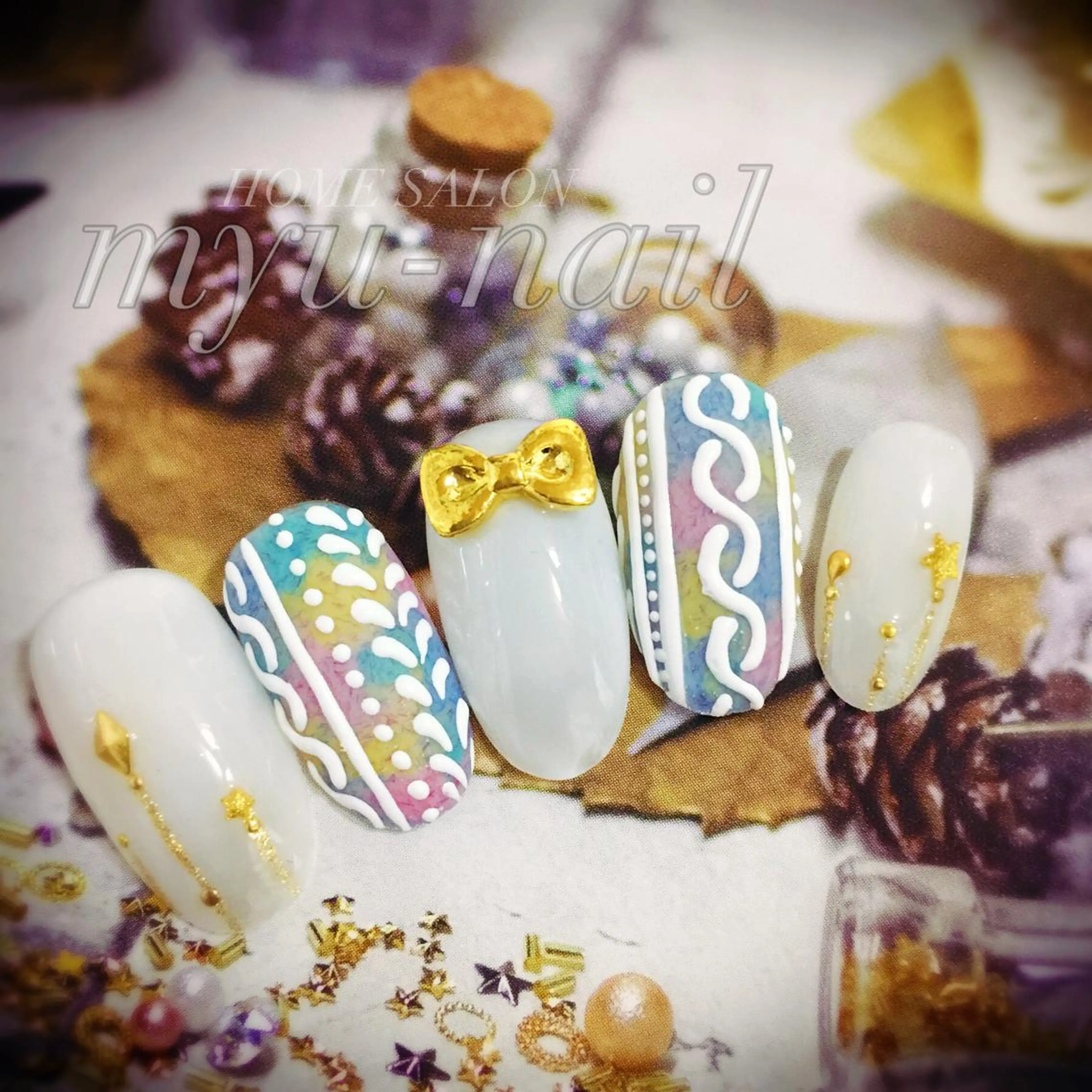 ネイル ハンドネイル ホームサロン myu-nailのネイルデザイン