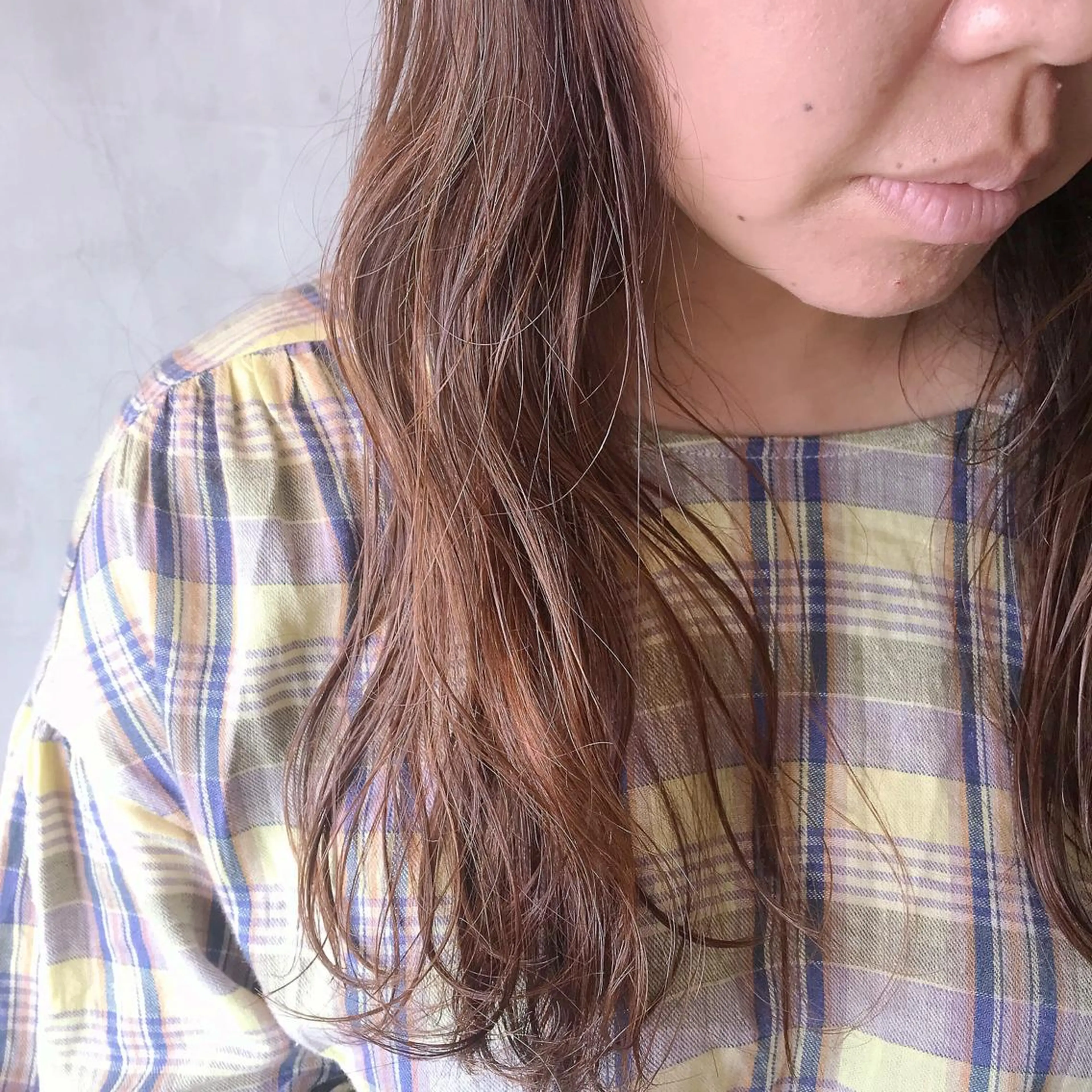 セミロング カラー ヘアアレンジ ブラウンカラー 透明感カラー ミルクティーブラウン stylist/蛯谷 珠里のヘアスタイル