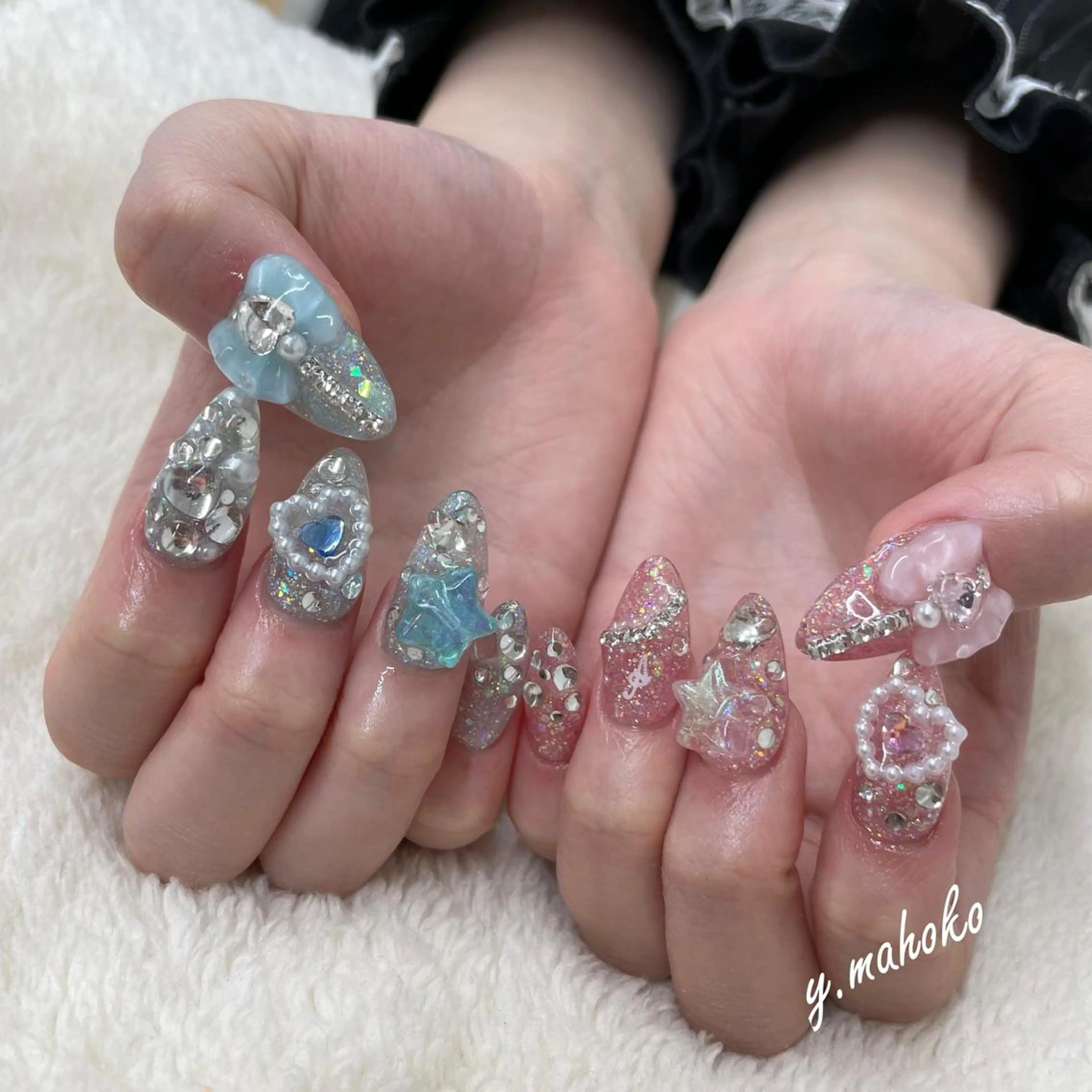ネイル ハンドネイル She nail studio 原宿所属・パラジェル有/ スカルプ/mahoのネイルデザイン