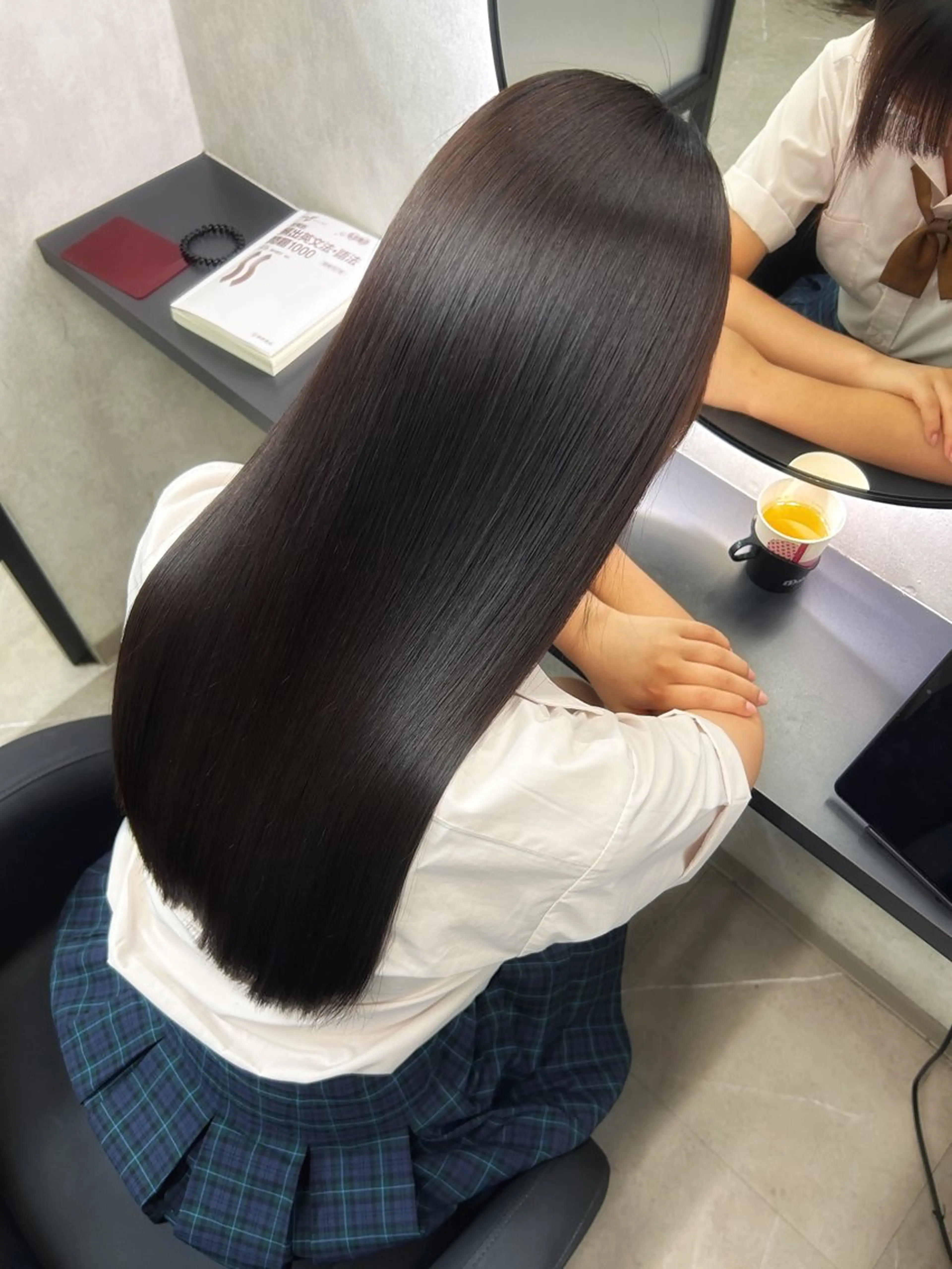 ロング カット 縮毛矯正 トリートメント 新宿/美髪矯正 髪質改善/韓国風山本のヘアスタイル