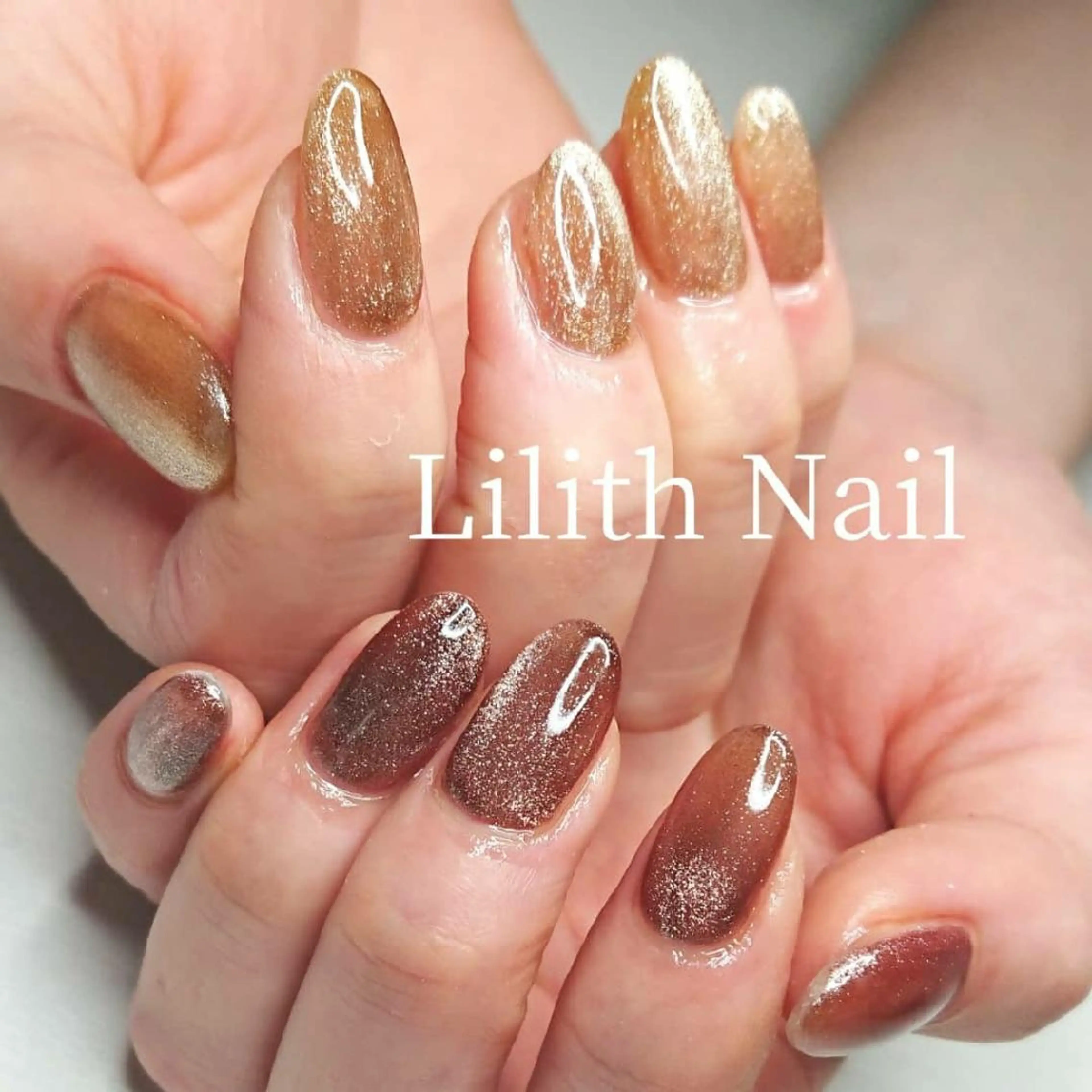ネイル マグネットネイル ハンドネイル Lilith Nailのネイルデザイン