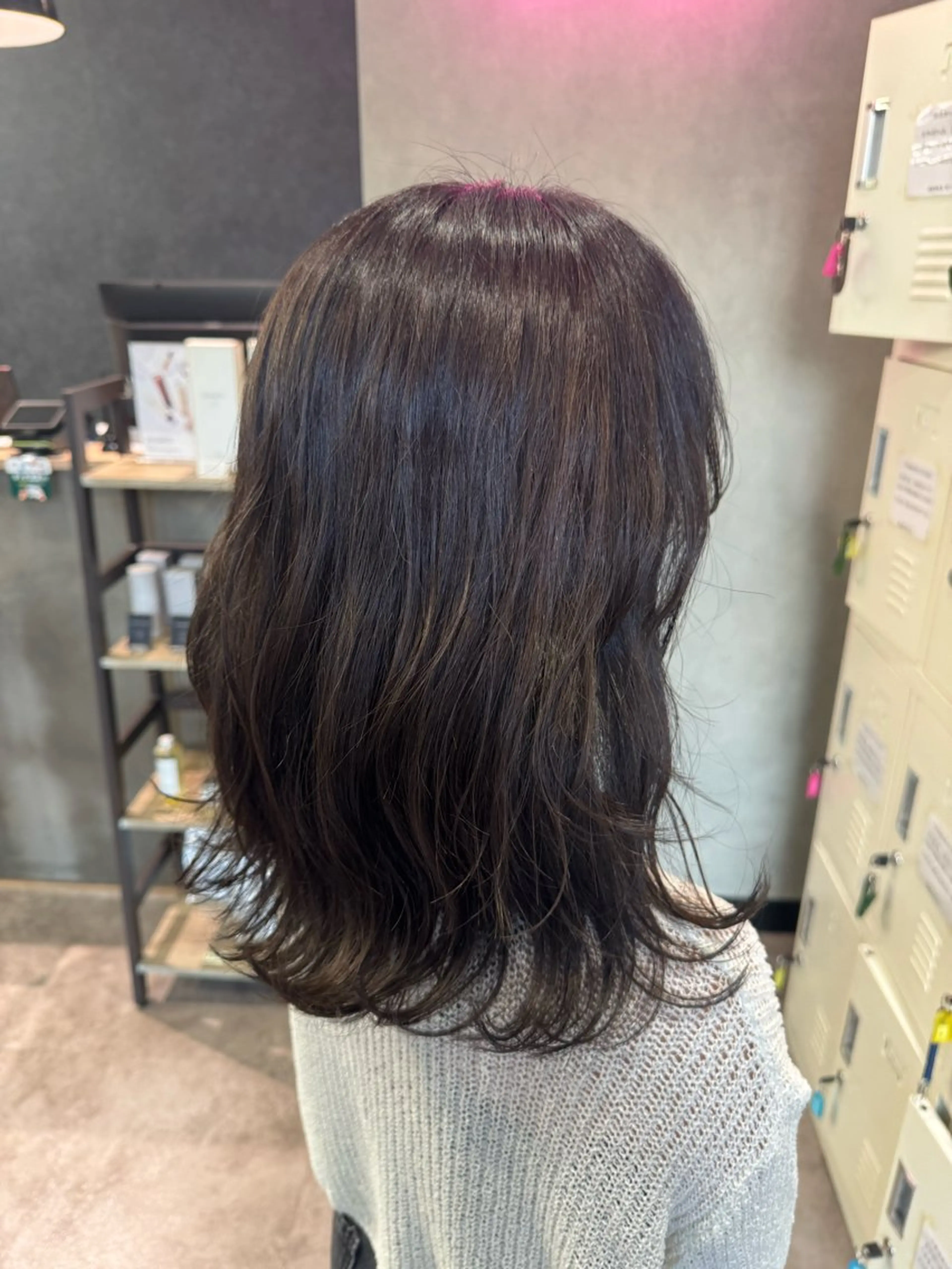 セミロング カラー ヘアアレンジ 💫きたはら りおん💫のヘアスタイル