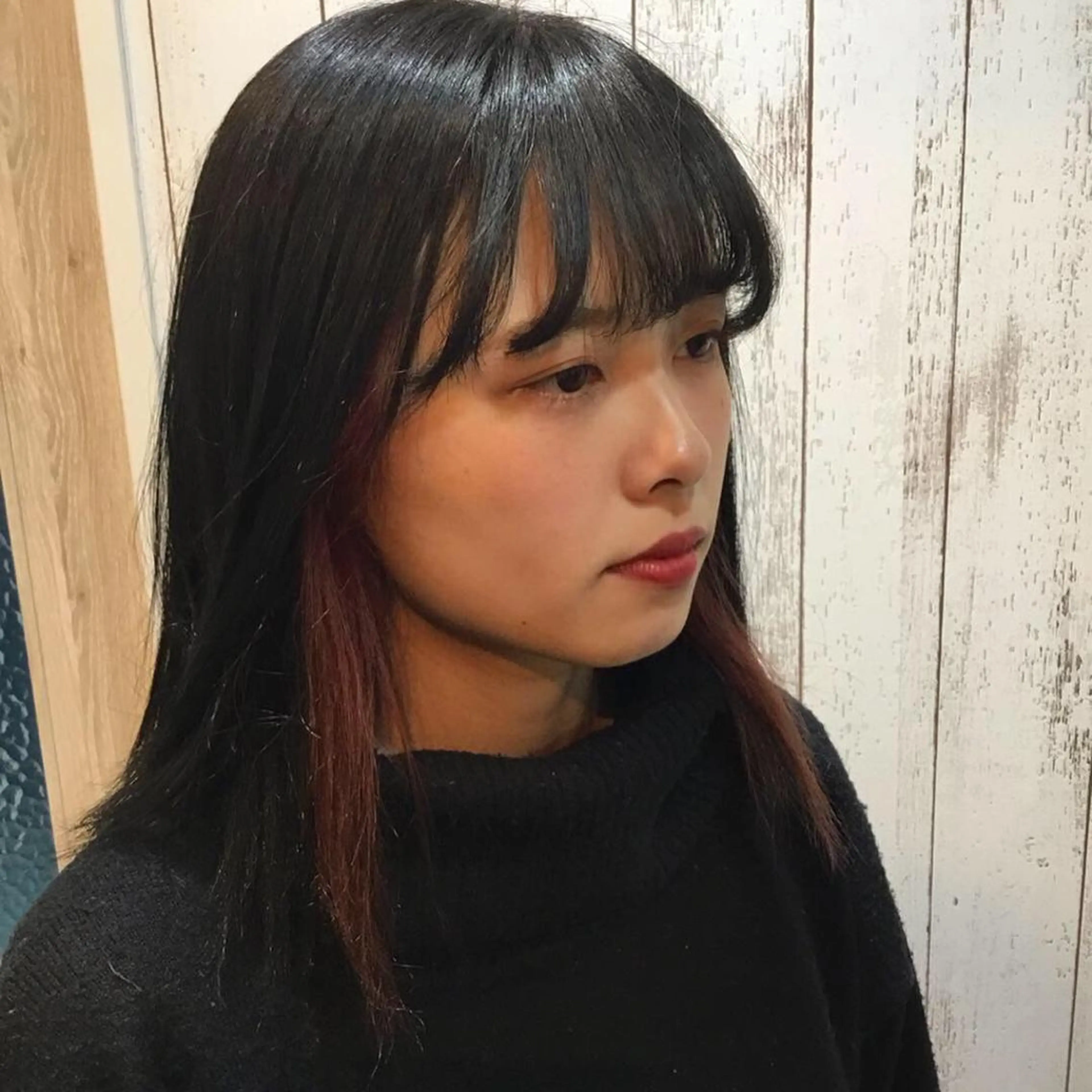 ミディアム カラー embrace エンブレイスのヘアスタイル