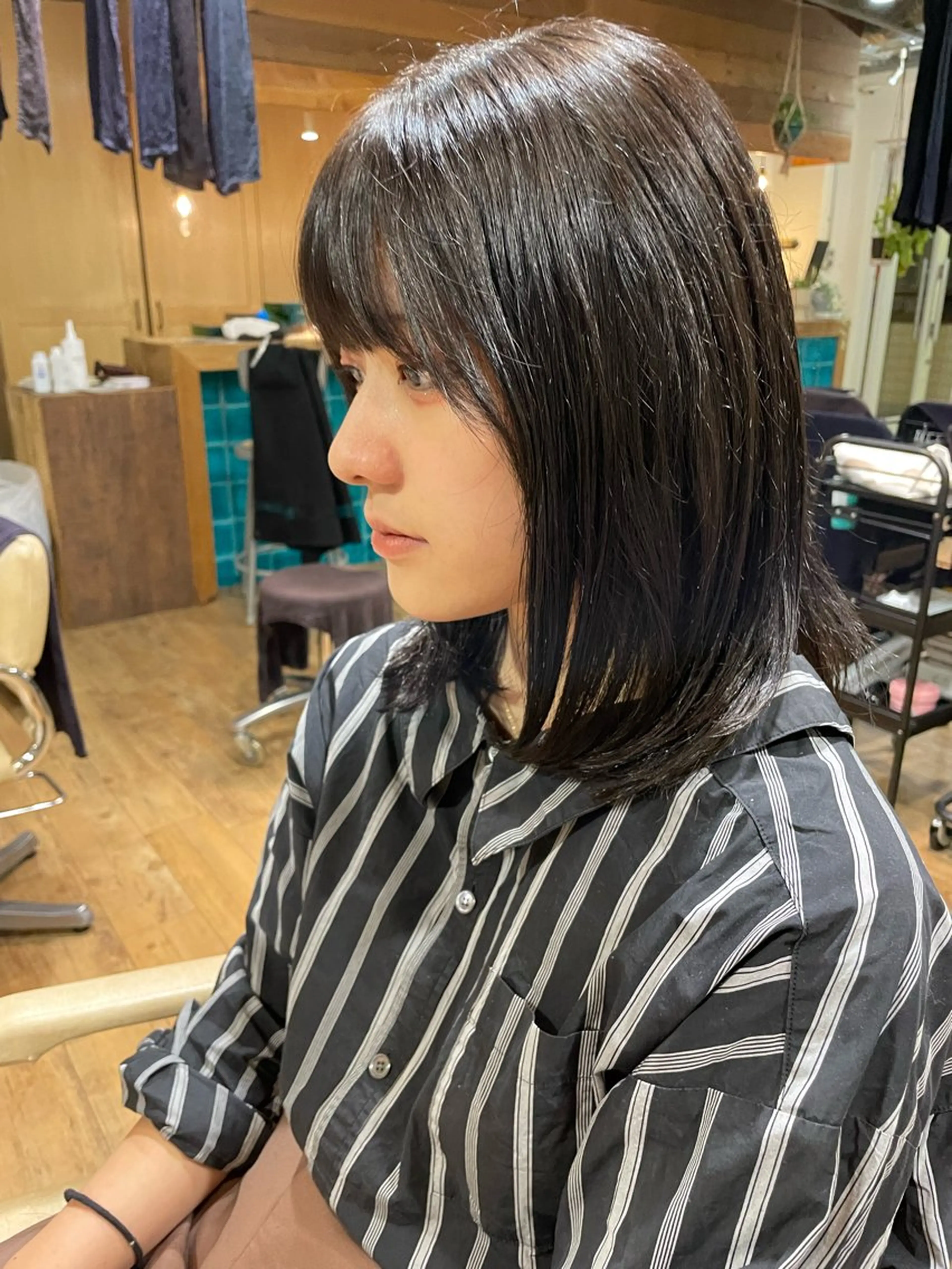 ミディアム カラー YUKI 新宿 カット/パーマのヘアスタイル