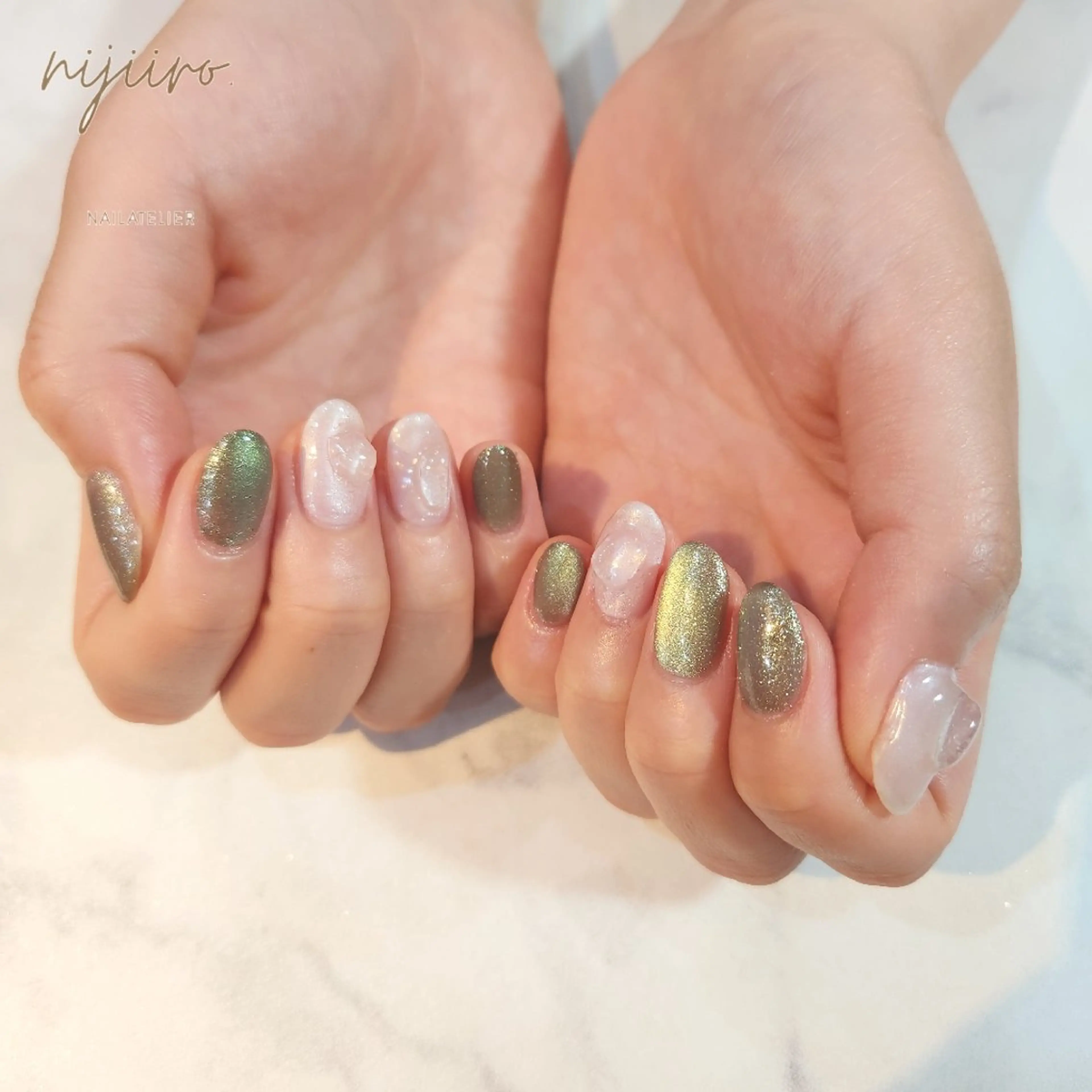 ネイル ハンドネイル nailatelier nijiiro.所属・nijiiro🌈 サトウのネイルデザイン