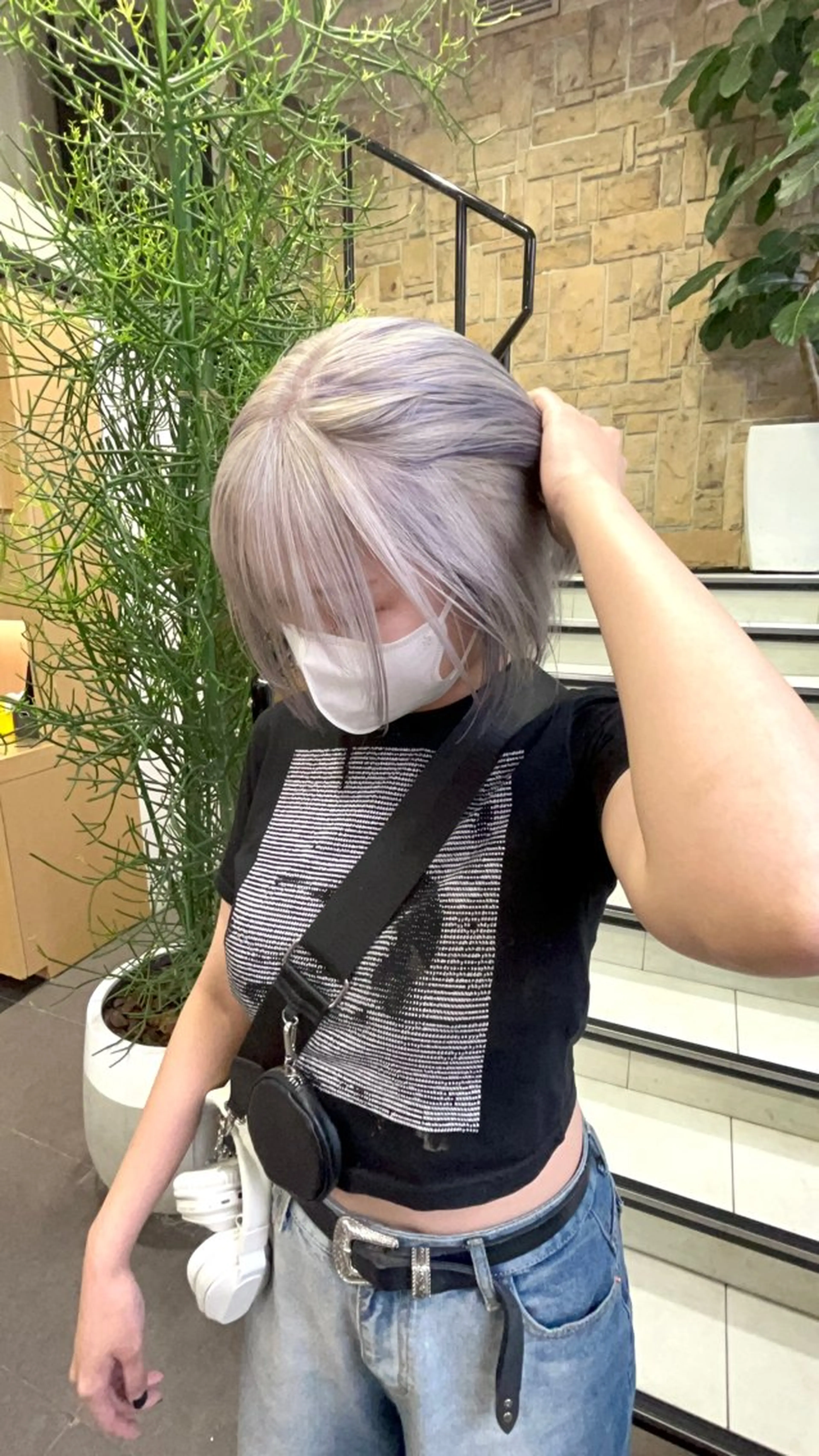 ショート カラー ヘアカラー トリートメント 海外girl🤎 透明感ベージュmaoのヘアスタイル