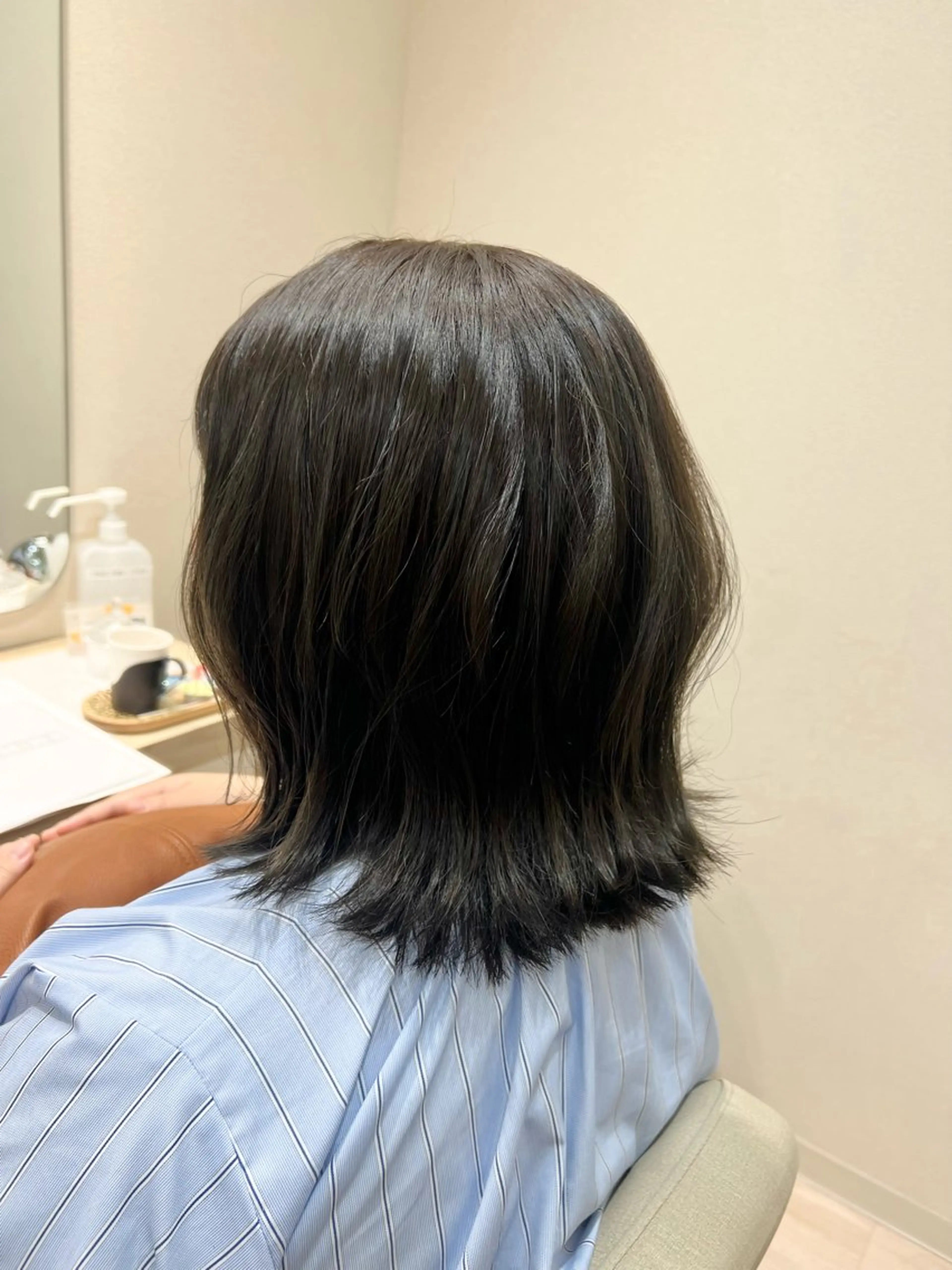 ミディアム カラー アッシュ 透明感カラー グレージュ オリーブグレージュ オリーブグレー ヘアカラー トリートメント ✨🌿大人可愛い愛さ れhair🌿✨松本のヘアスタイル