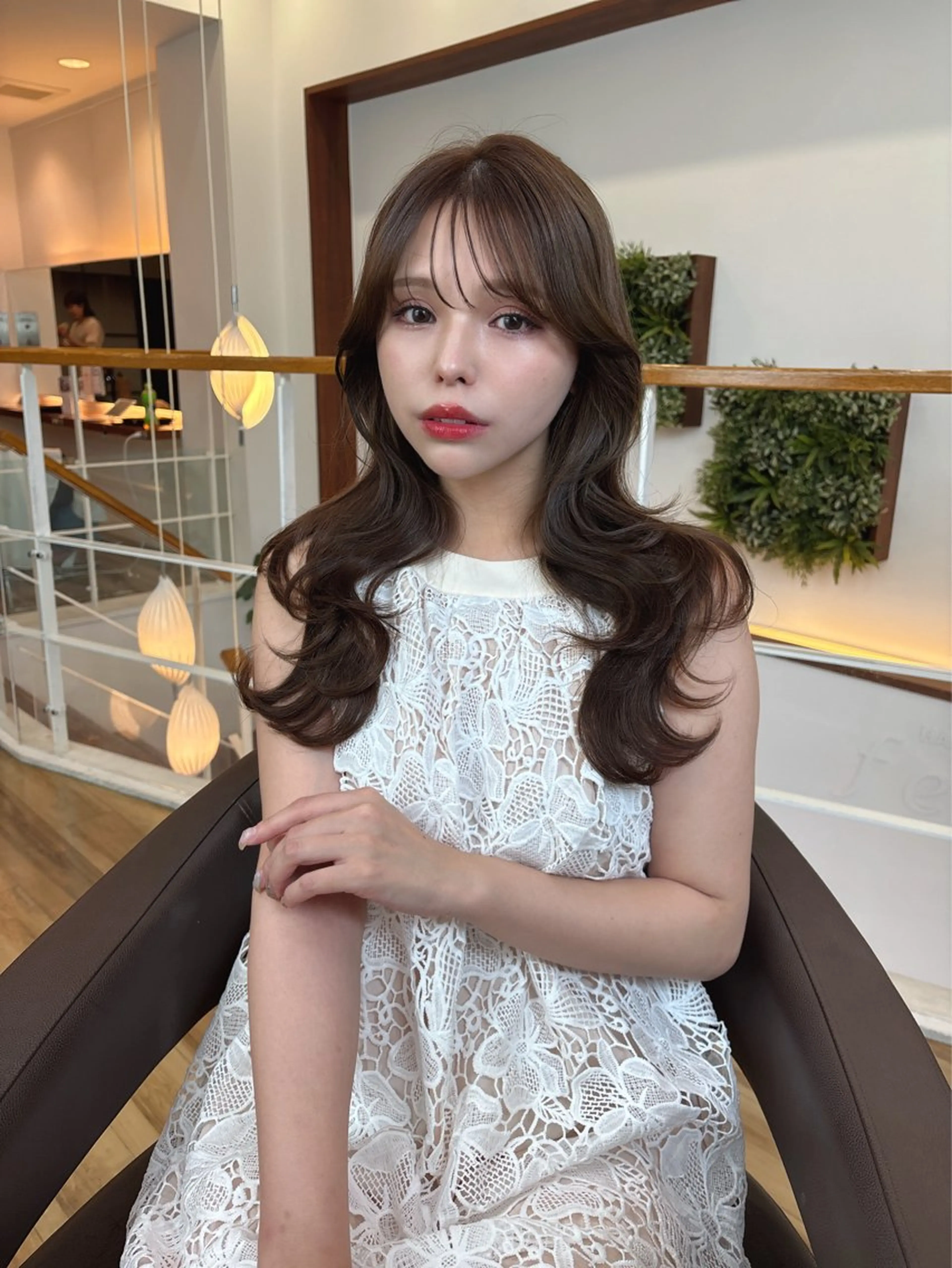 ロング カラー レイヤーカット /透明感/千葉怜寿のヘアスタイル