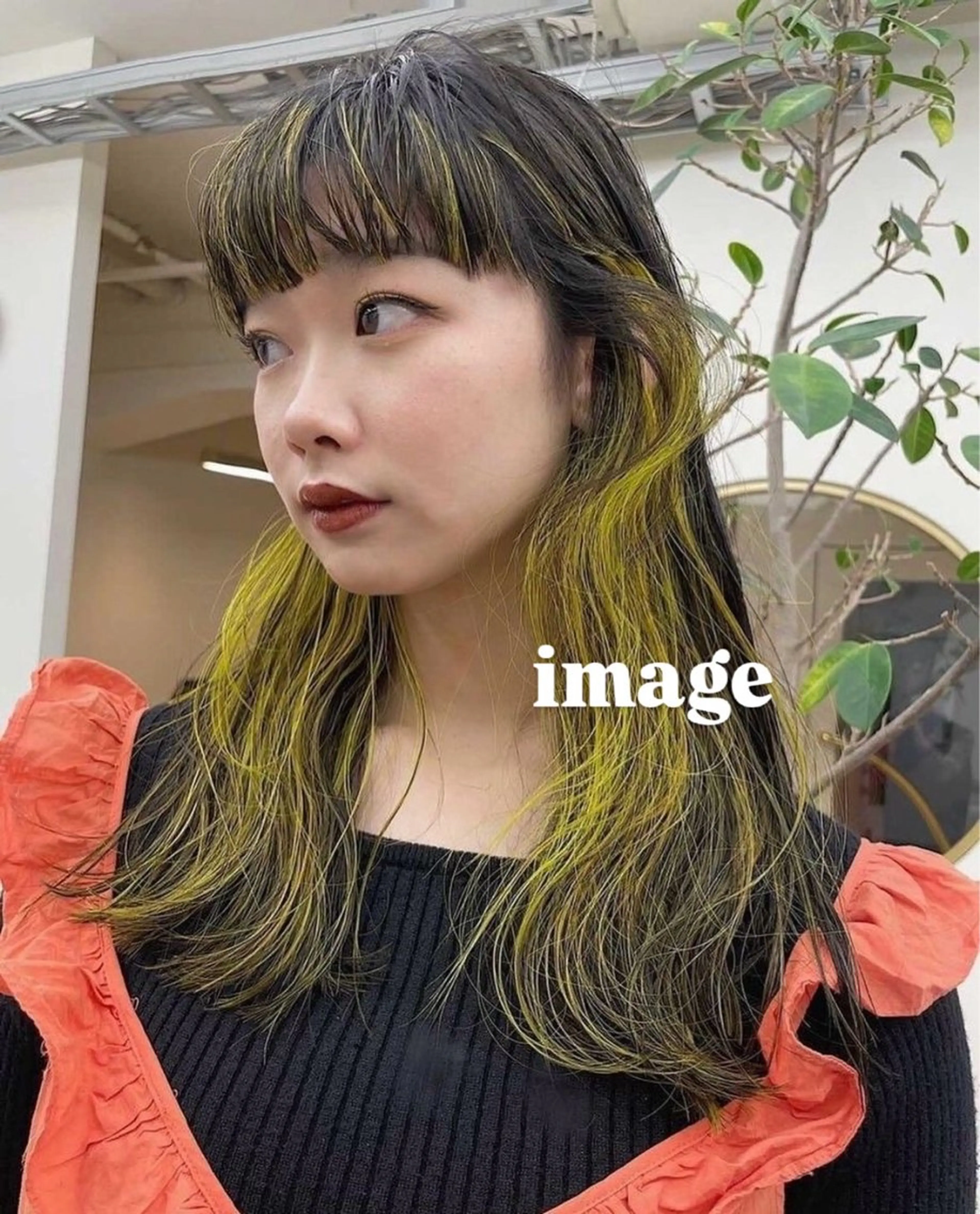 カラー ブリーチ イヤリングカラー niil所属・miyu /niilのヘアスタイル